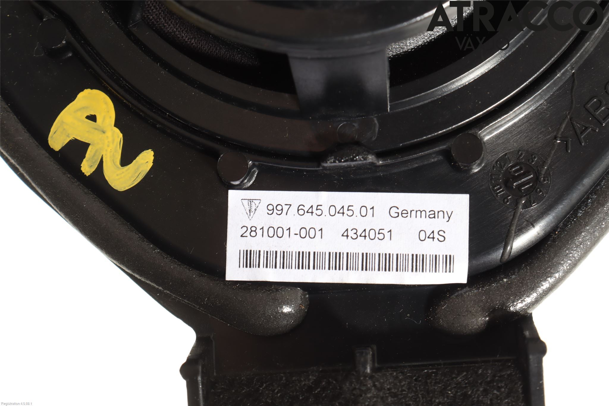 Porsche 911 (997) 05-12 Innr Høyttaler