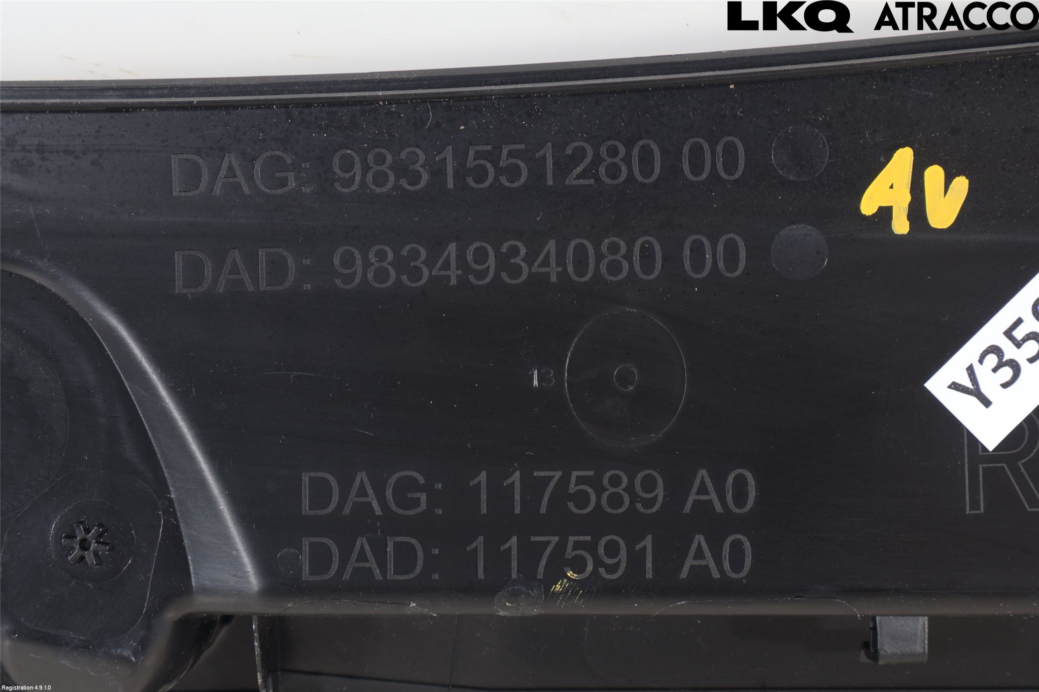 Peugeot 308/E-308 21- Visker Deksel-Grill-Under Frr