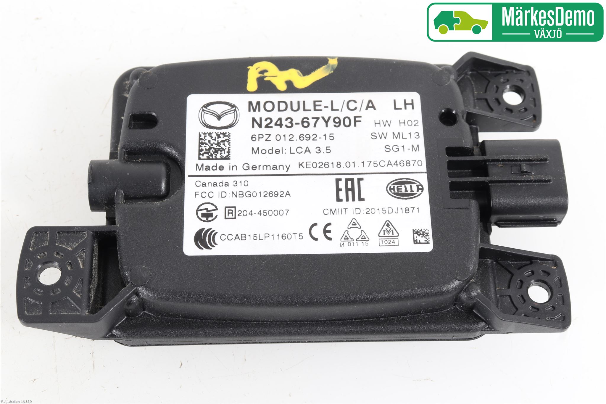 Mazda MX-5 IV (ND/ND2/ND3) MIATA 15- Sensor Kollisjonsbeskyttelse