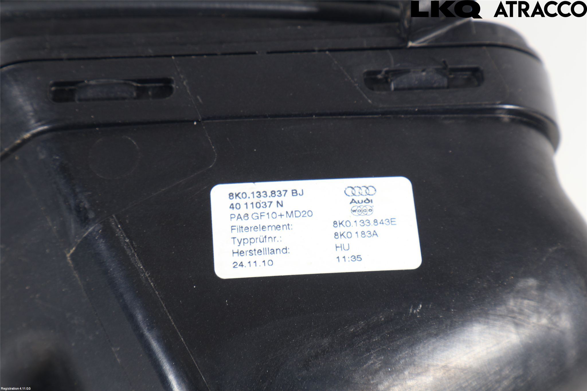 Audi A4/S4 08-11 Luftfilter Boks