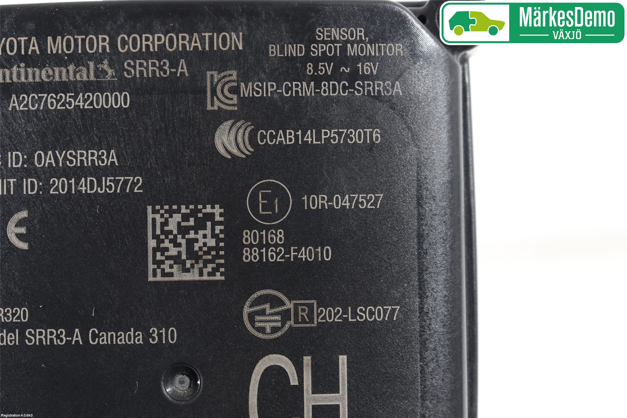 Toyota C-HR 16-23 Sensor Kollisjonsbeskyttelse