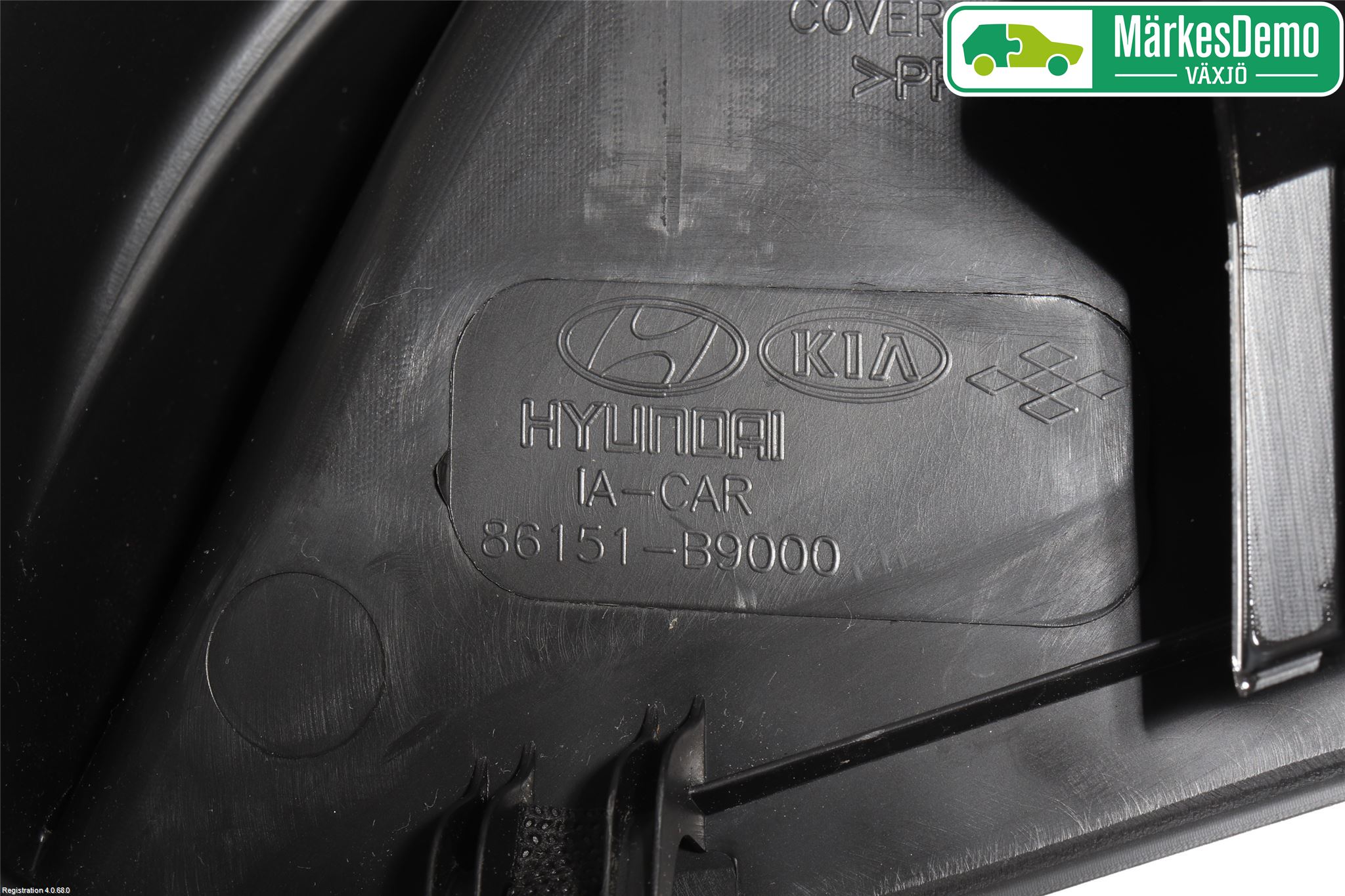 Hyundai i10 BA 17-20 Visker Deksel-Grill-Under Frr
