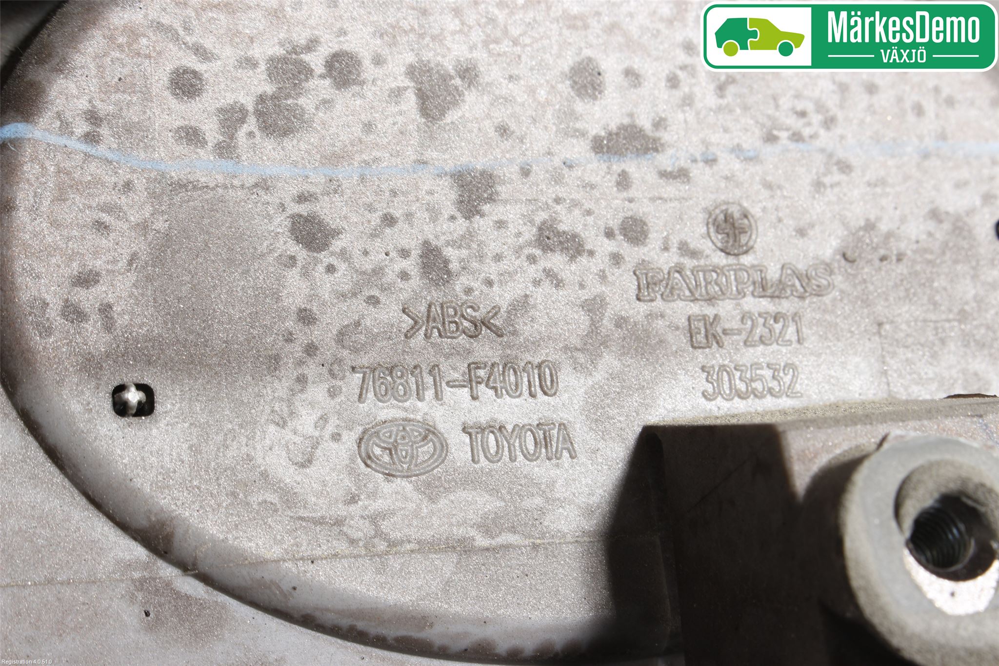 Toyota C-HR 16-23 Refleksplate - Skiltplate