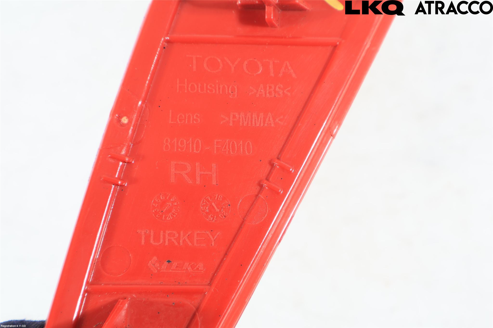 Toyota YARIS XP21 20- Refleks Bak