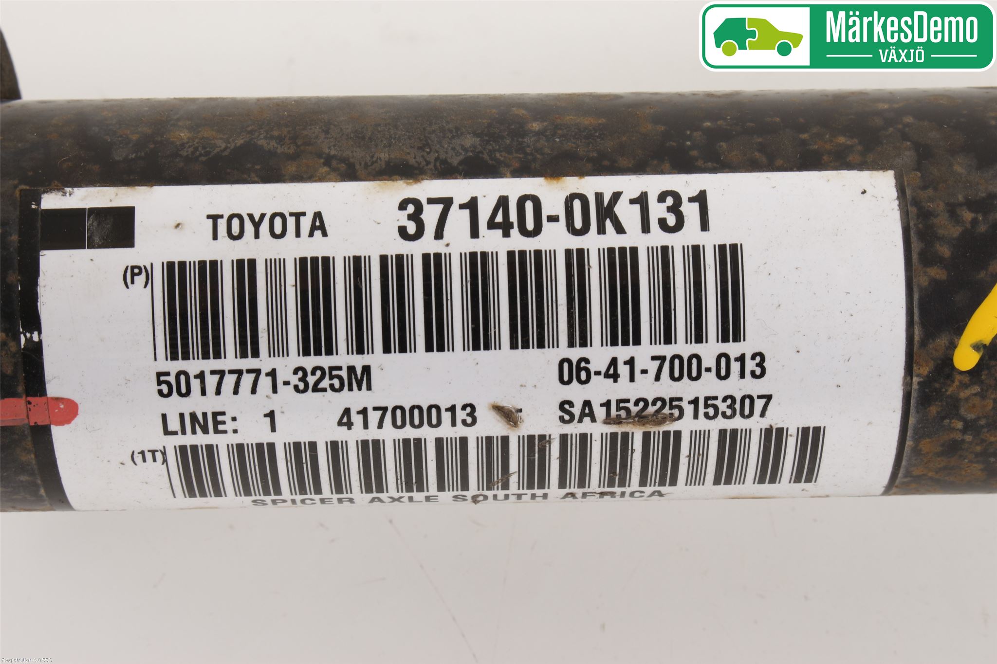 Toyota HILUX 05-16 Mellomaksel Fremre
