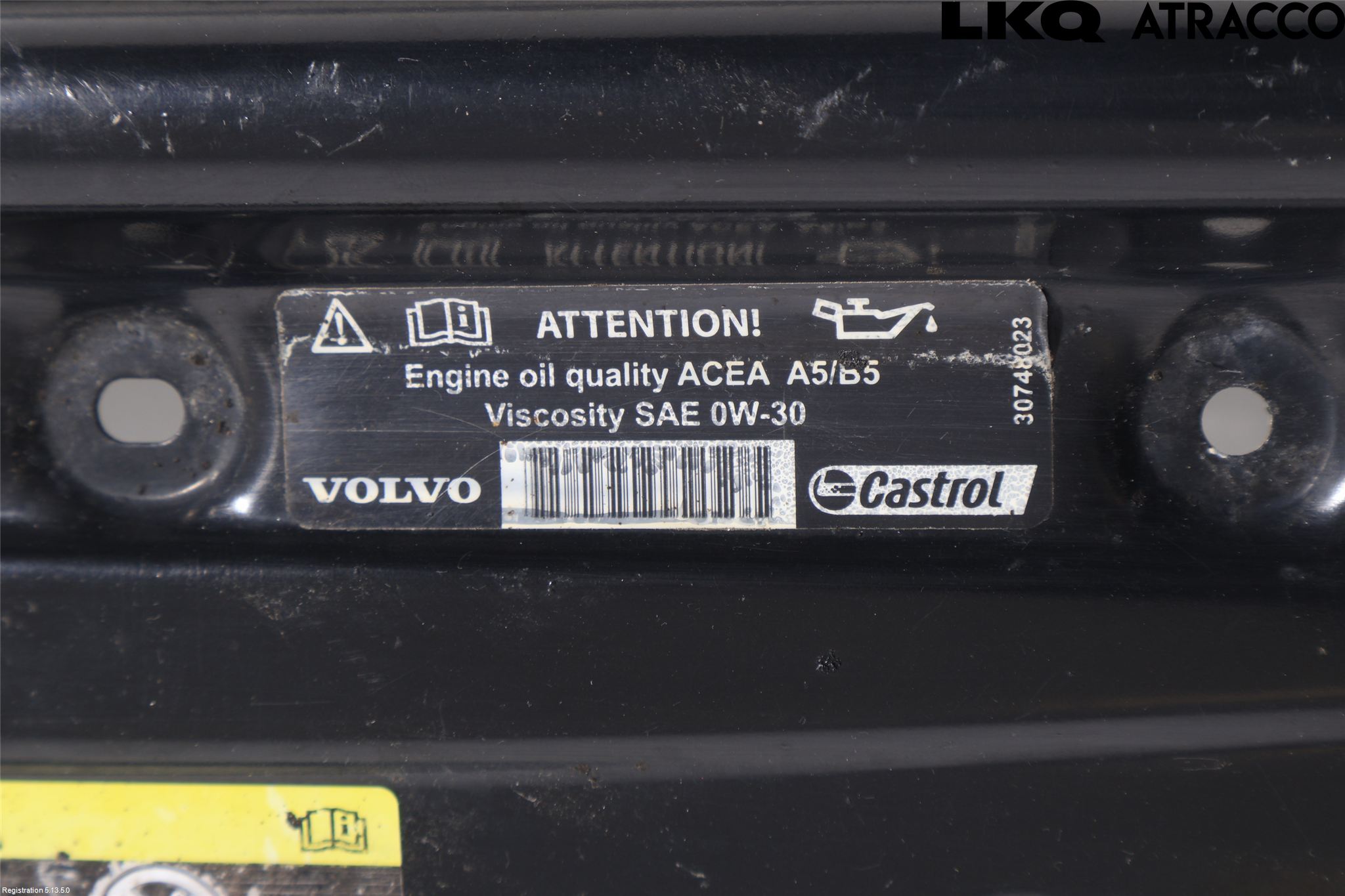 Volvo V70 05-08 Panserlåsplate-Bjelke