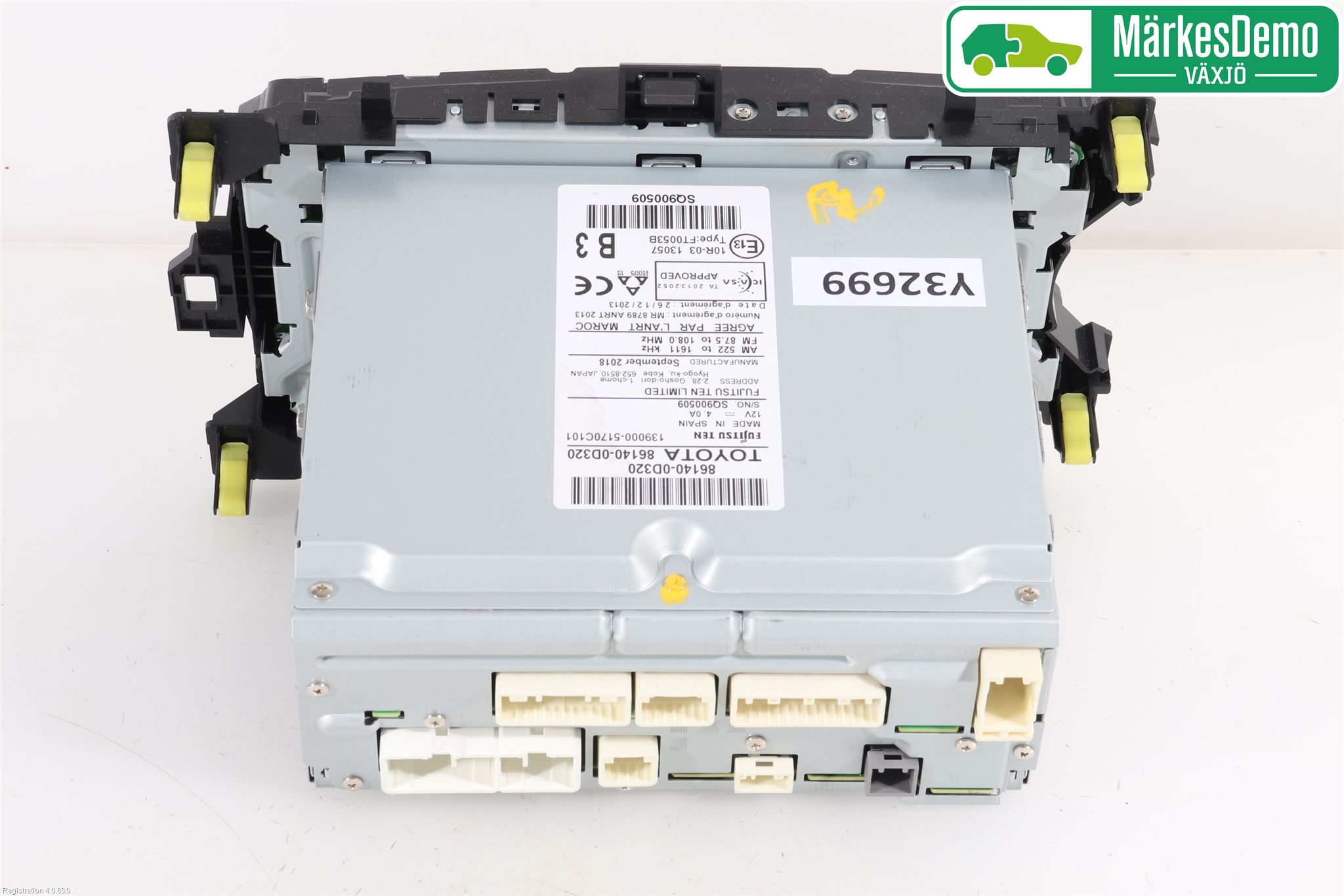 Toyota YARIS XP130 15-20 Stereo Radio Med Cd