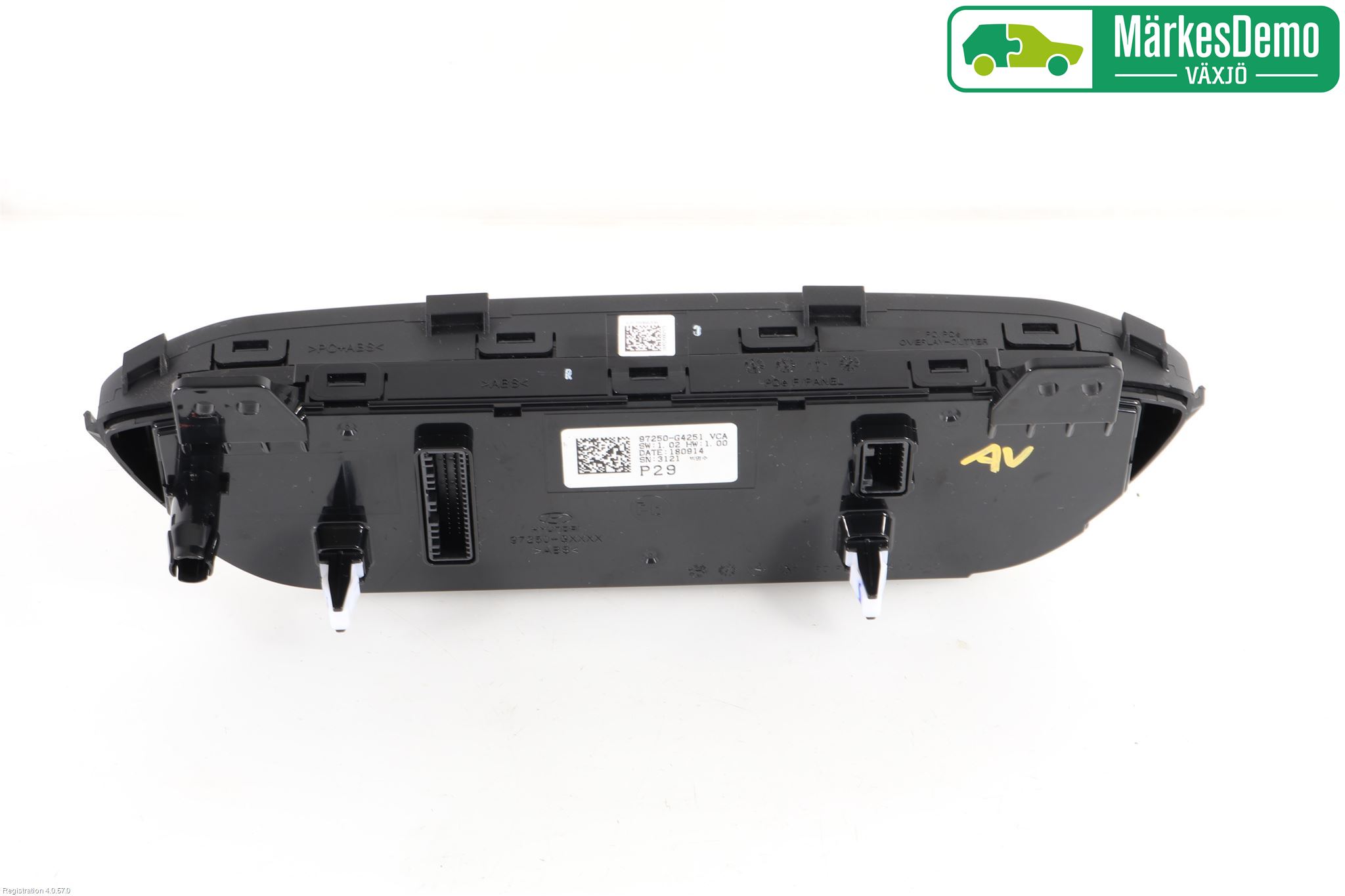 Hyundai i30 PD 17- Varme Ac Betjening-Display