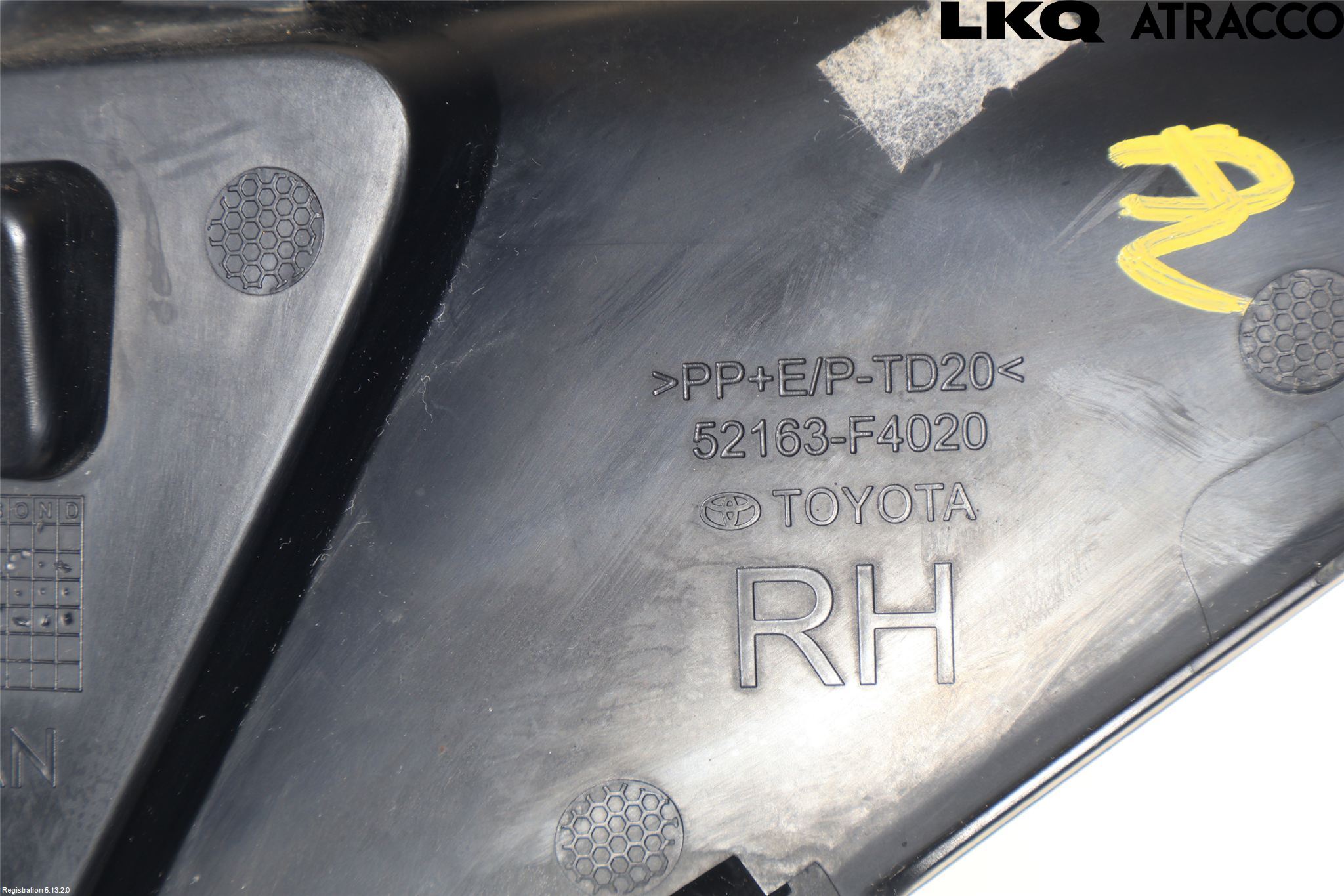 Toyota C-HR 16-23 Støtfanger Bak Hjørne Høyre