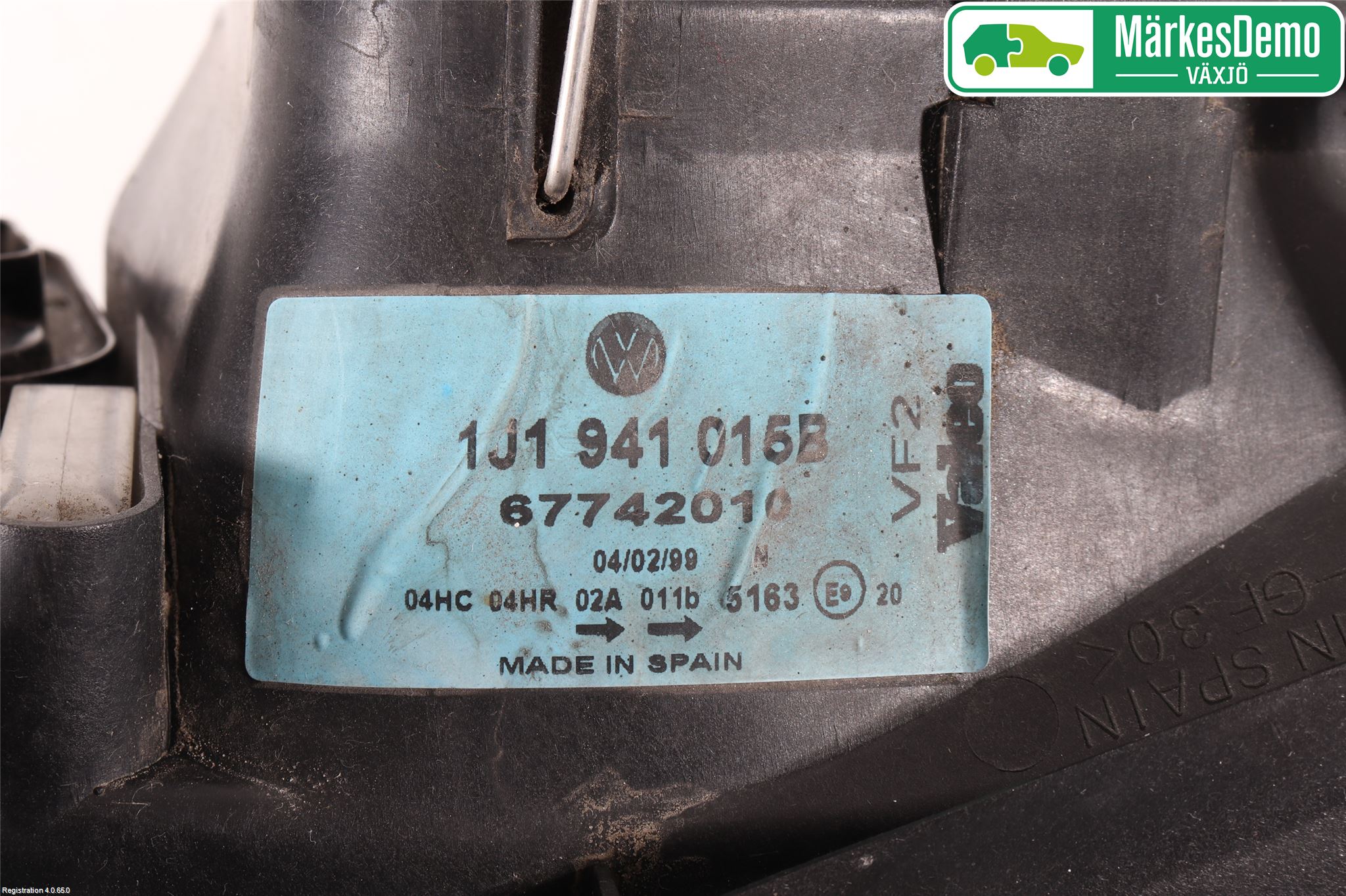 Volkswagen VW GOLF IV 98-06 Frontlykt Venstre