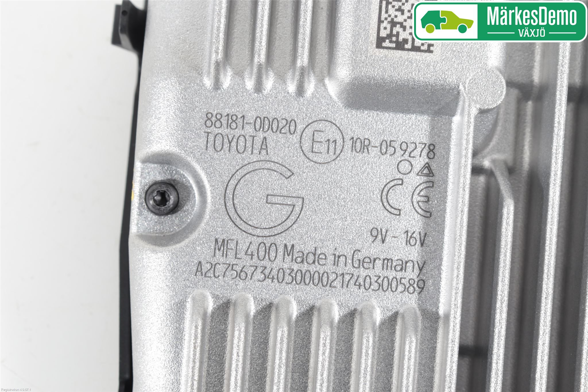 Toyota YARIS XP130 15-20 Sensor Kollisjonsbeskyttelse