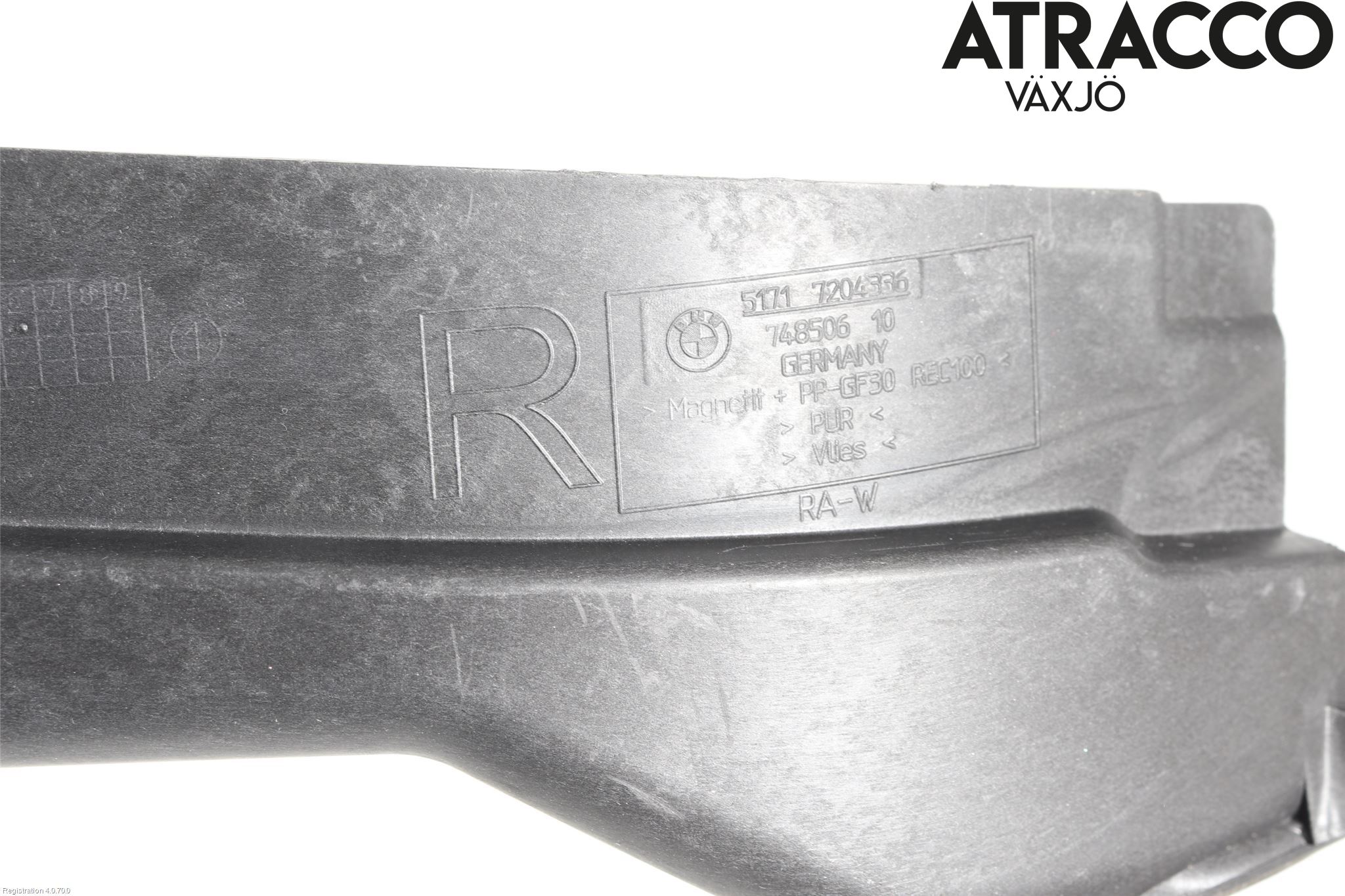 BMW 5 F10/F11/F18 09-17 Visker Deksel-Grill-Under Frr