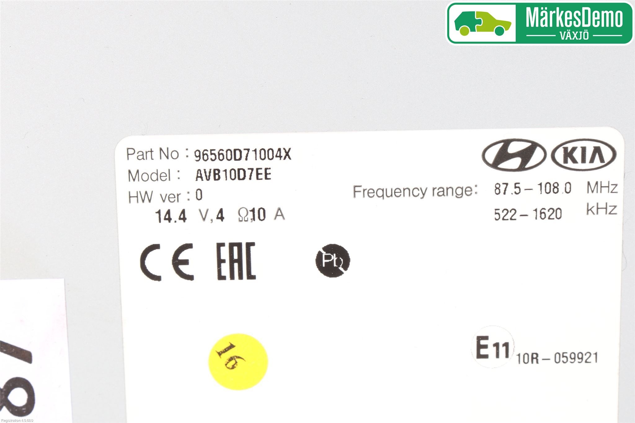 Hyundai TUCSON 05- Stereo Radio Med Cd