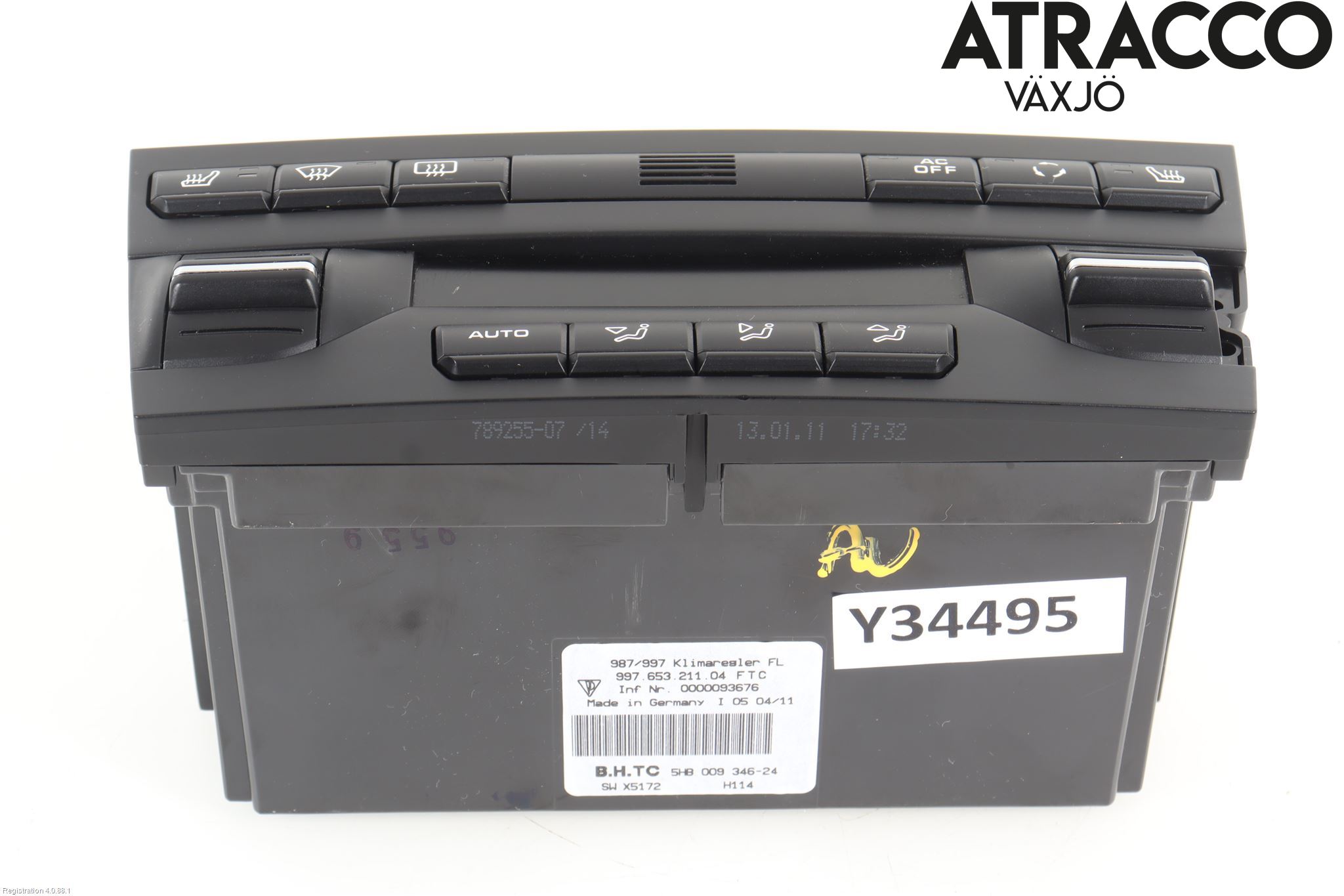 Porsche 911 (997) 05-12 Varme Ac Betjening-Display