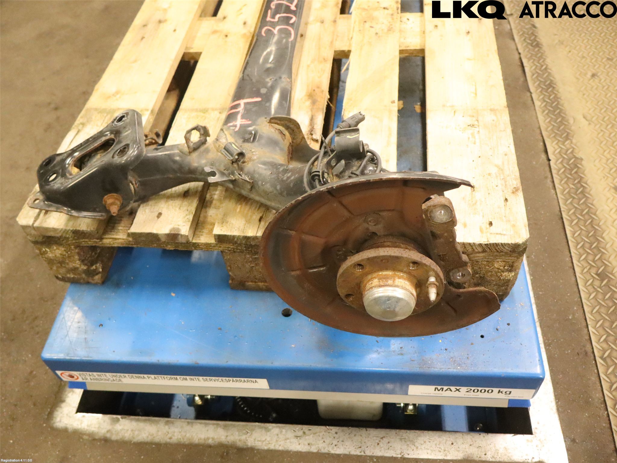 Fiat 500L 13-19 Bakaksel Feste Travers-Ramme