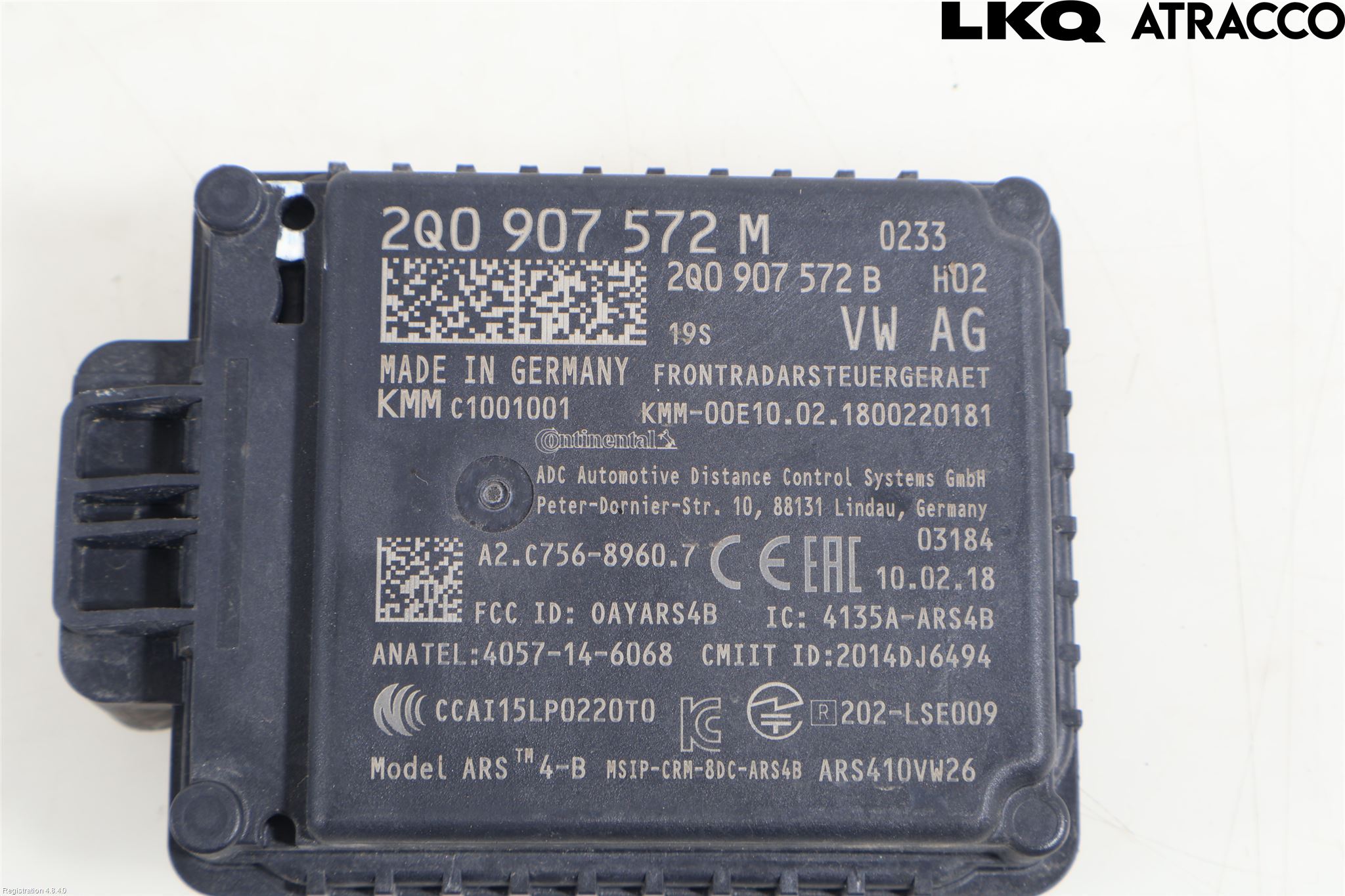Volkswagen VW TIGUAN 16-24 Sensor Fartsbegrensning