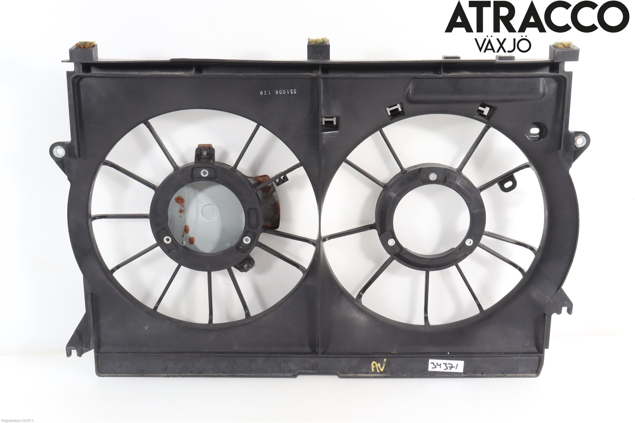 Toyota AVENSIS 07-08 Kjølevifte-Radiator Hus-Kåpe