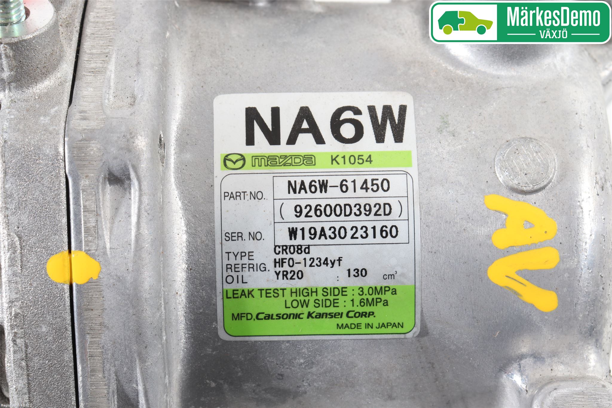 Mazda MX-5 IV (ND/ND2/ND3) MIATA 15- Varme Ac Kompressor