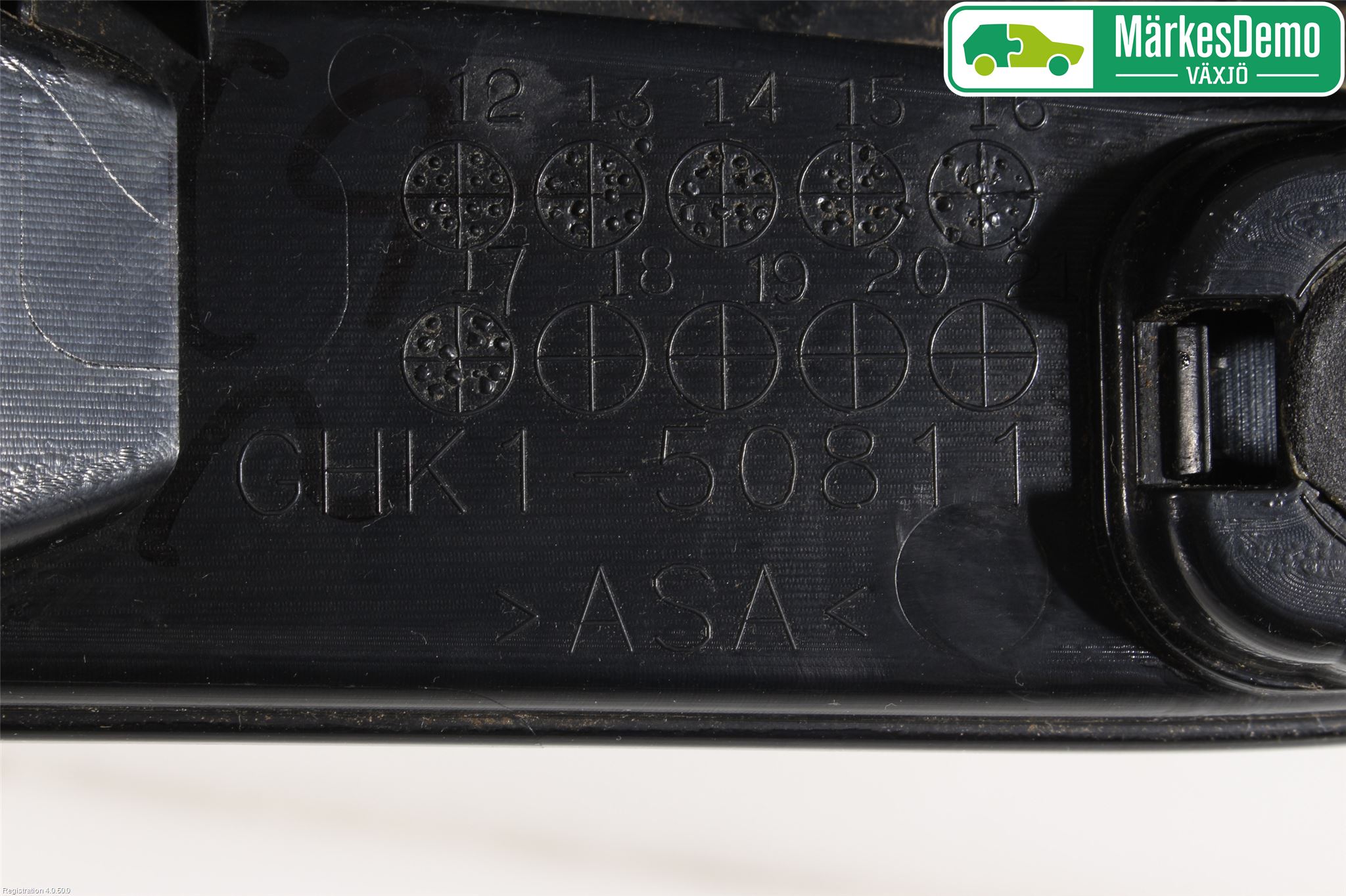 Mazda 6 13- Refleksplate - Skiltplate