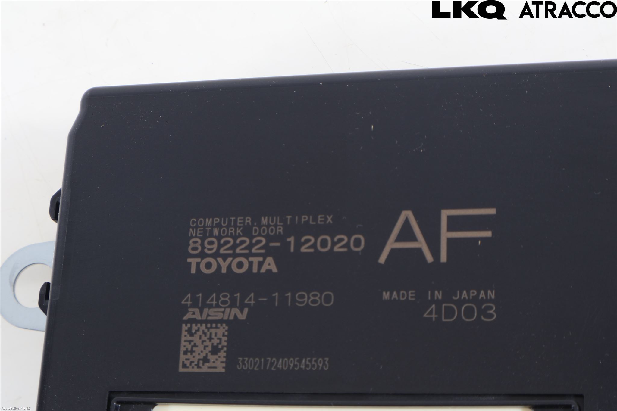 Toyota COROLLA 19- Styreenhet Bakluke