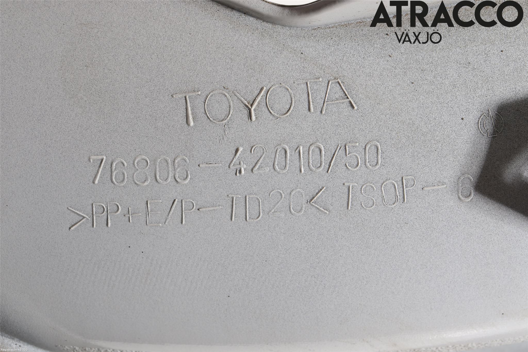 Toyota RAV 4 06-12 Refleksplate - Skiltplate