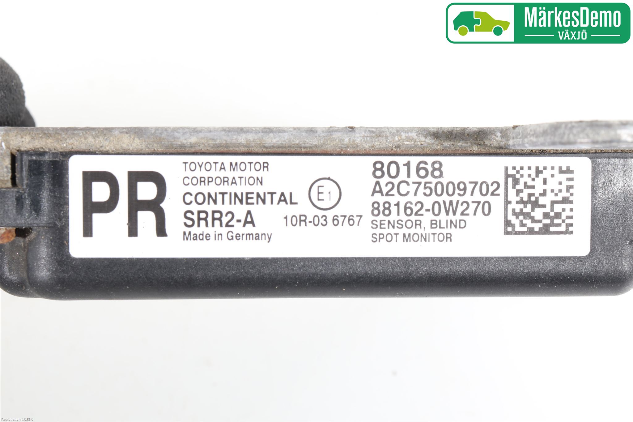 Toyota PRIUS (ZVW50) 16-21 Sensor Kollisjonsbeskyttelse