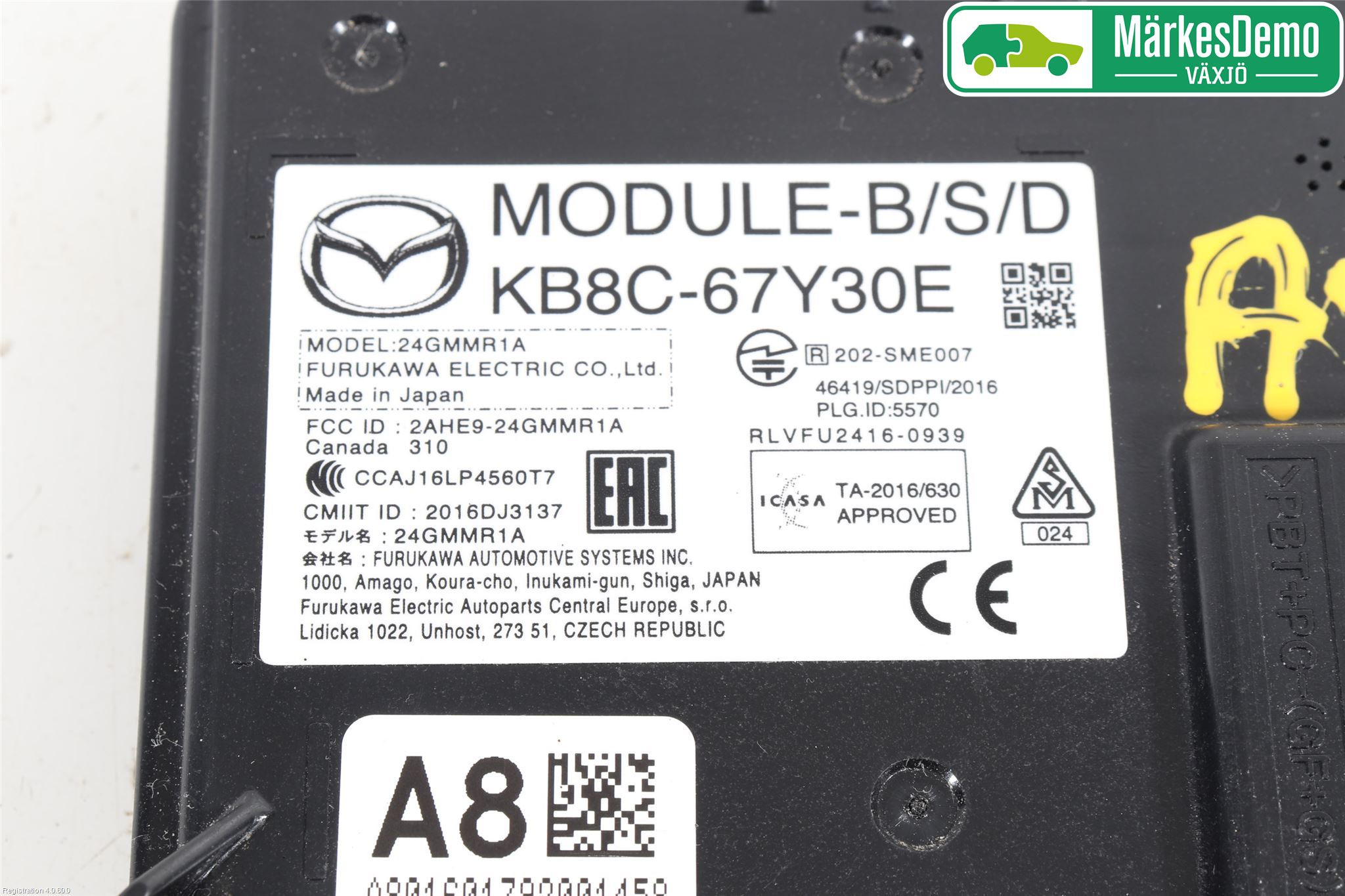 Mazda CX-5 17- Sensor Kollisjonsbeskyttelse