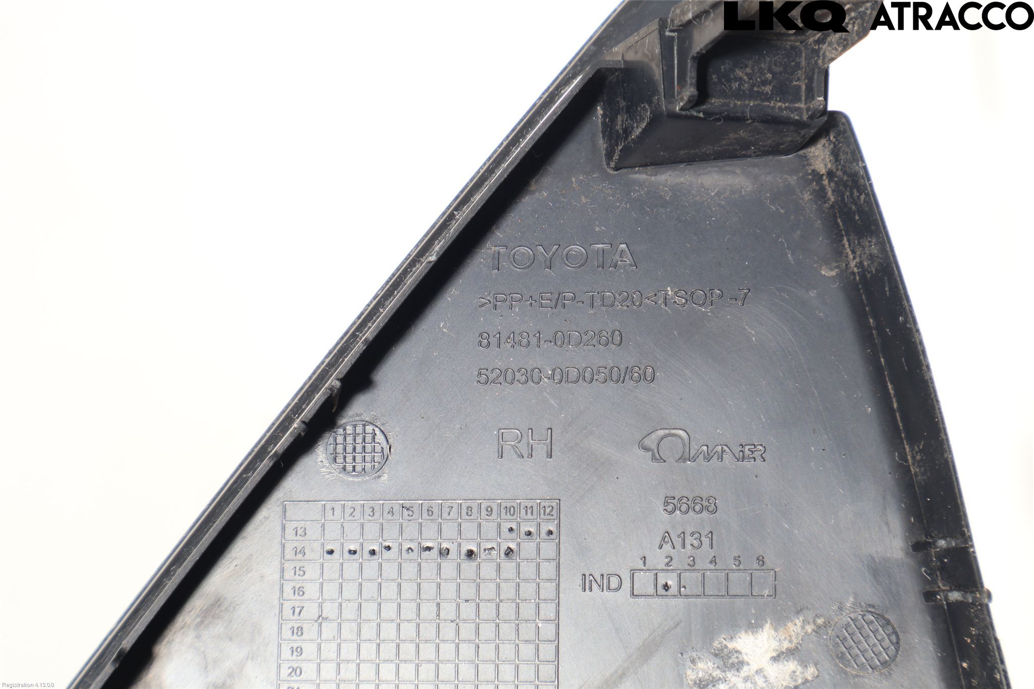 Toyota YARIS XP130 15-20 Frontlykt Kurve-Tåkelys Ramme