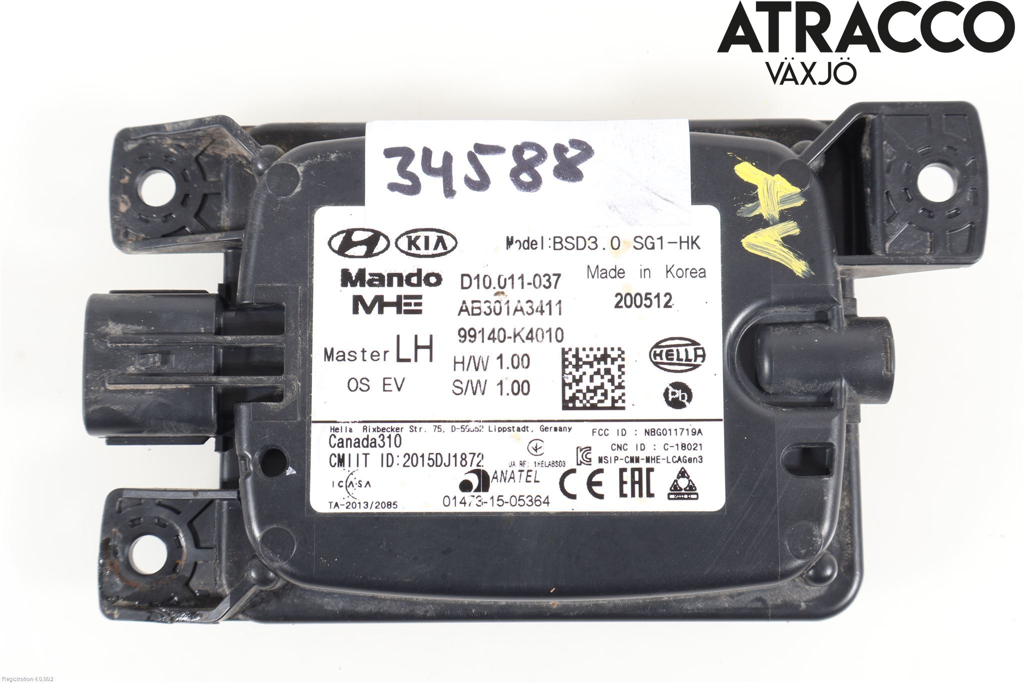 Hyundai KONA/ELECTRIC OS 18-23 Sensor Kollisjonsbeskyttelse