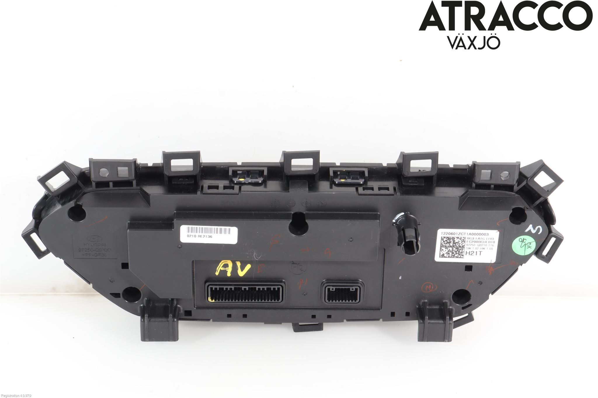 Hyundai i20 BC 21- Varme Ac Betjening-Display