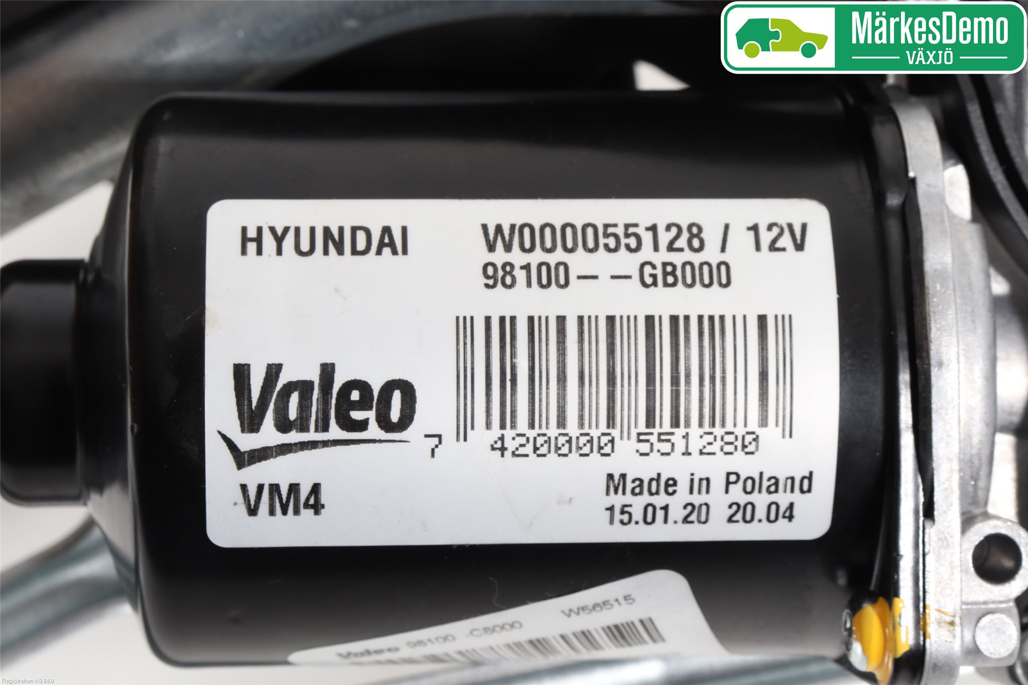 Hyundai i20 GB 15-20 Viskeroverføring Frontrute