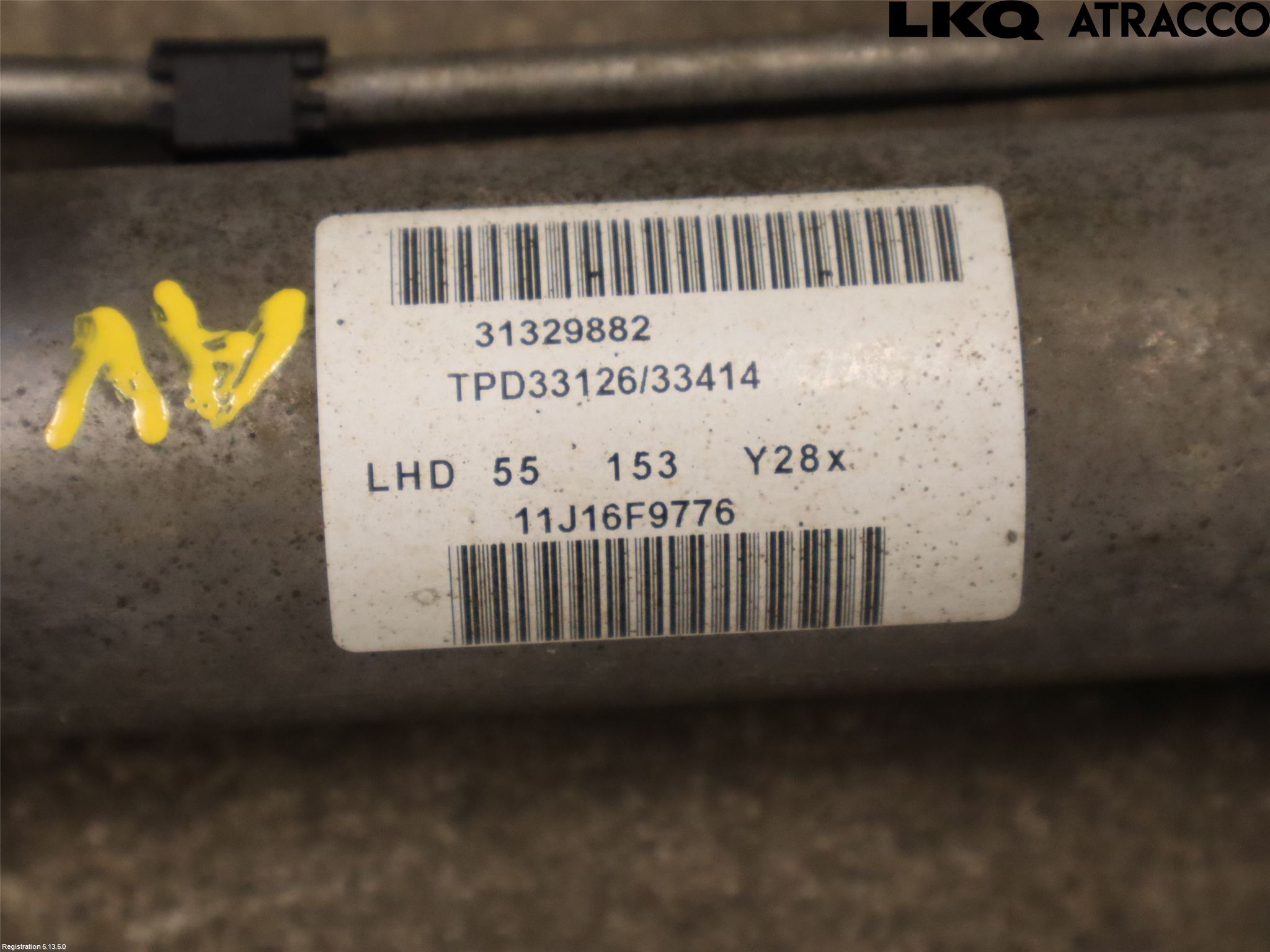 Volvo V70 08-13 Servo Snekke - Tannstang