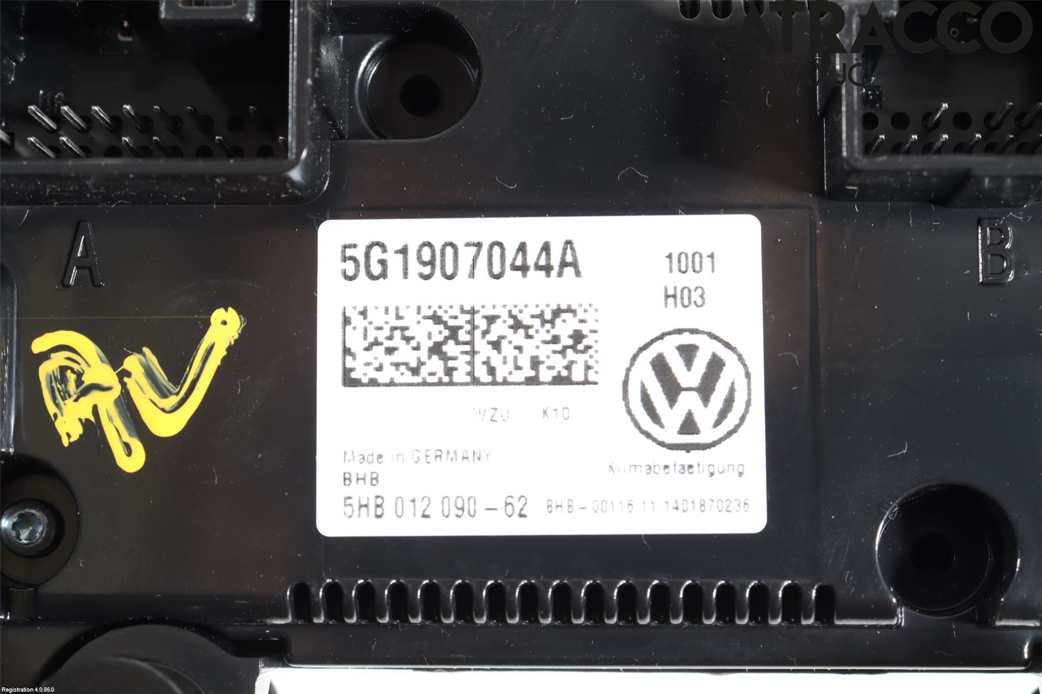 Volkswagen VW PASSAT 15-19 Varme Ac Betjening-Display