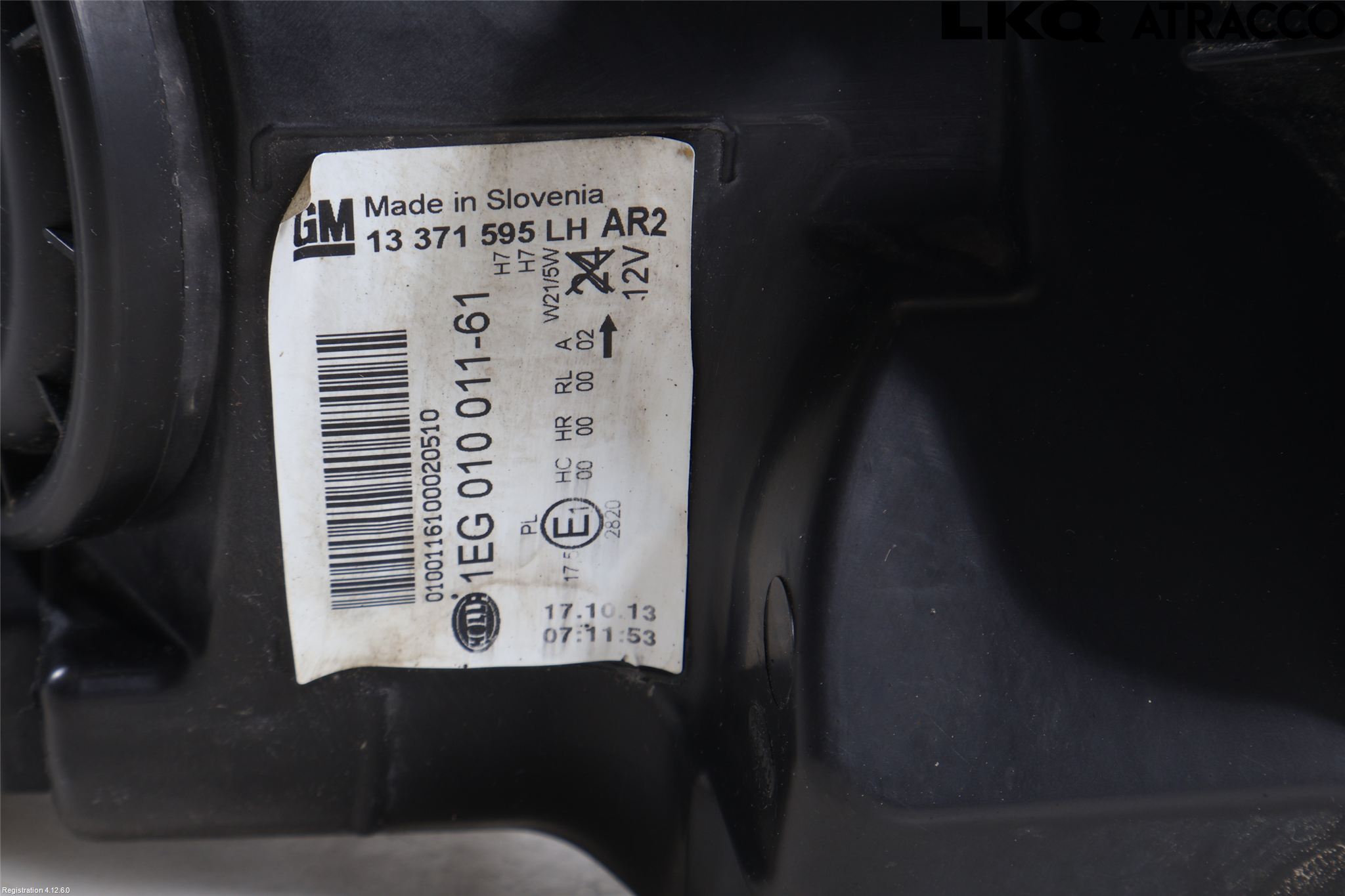Opel ASTRA J 10-15 Frontlykt Venstre