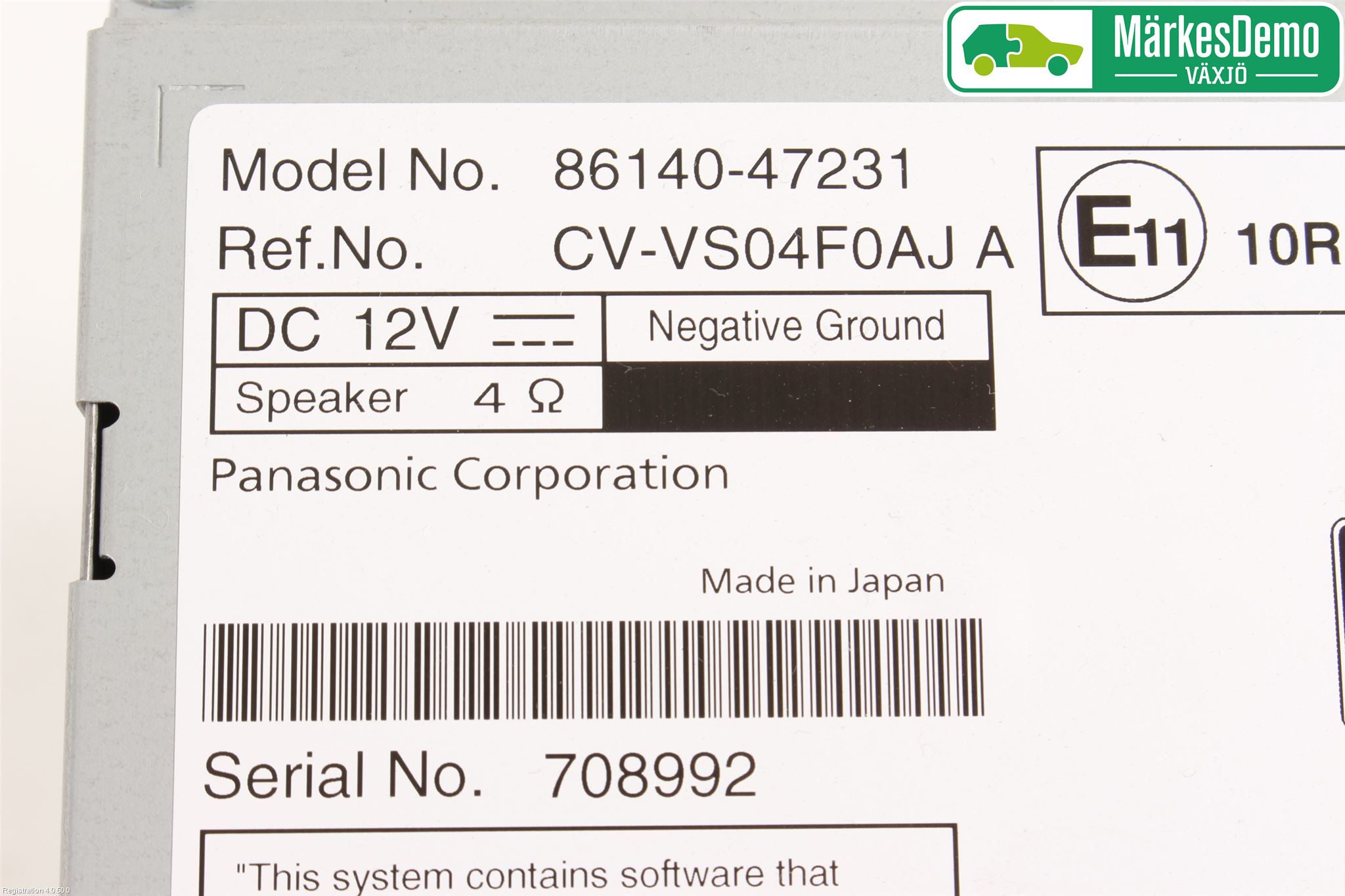 Toyota PRIUS+ ZVW40 12-20 Stereo Radio Med Cd