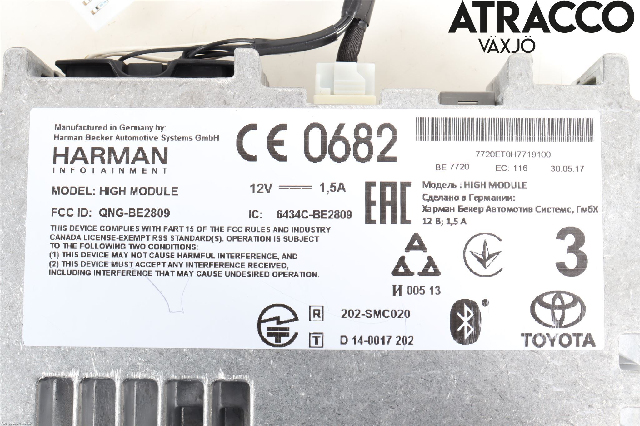 Toyota PRIUS (ZVW50) 16-21 Stereo Radio Med Cd