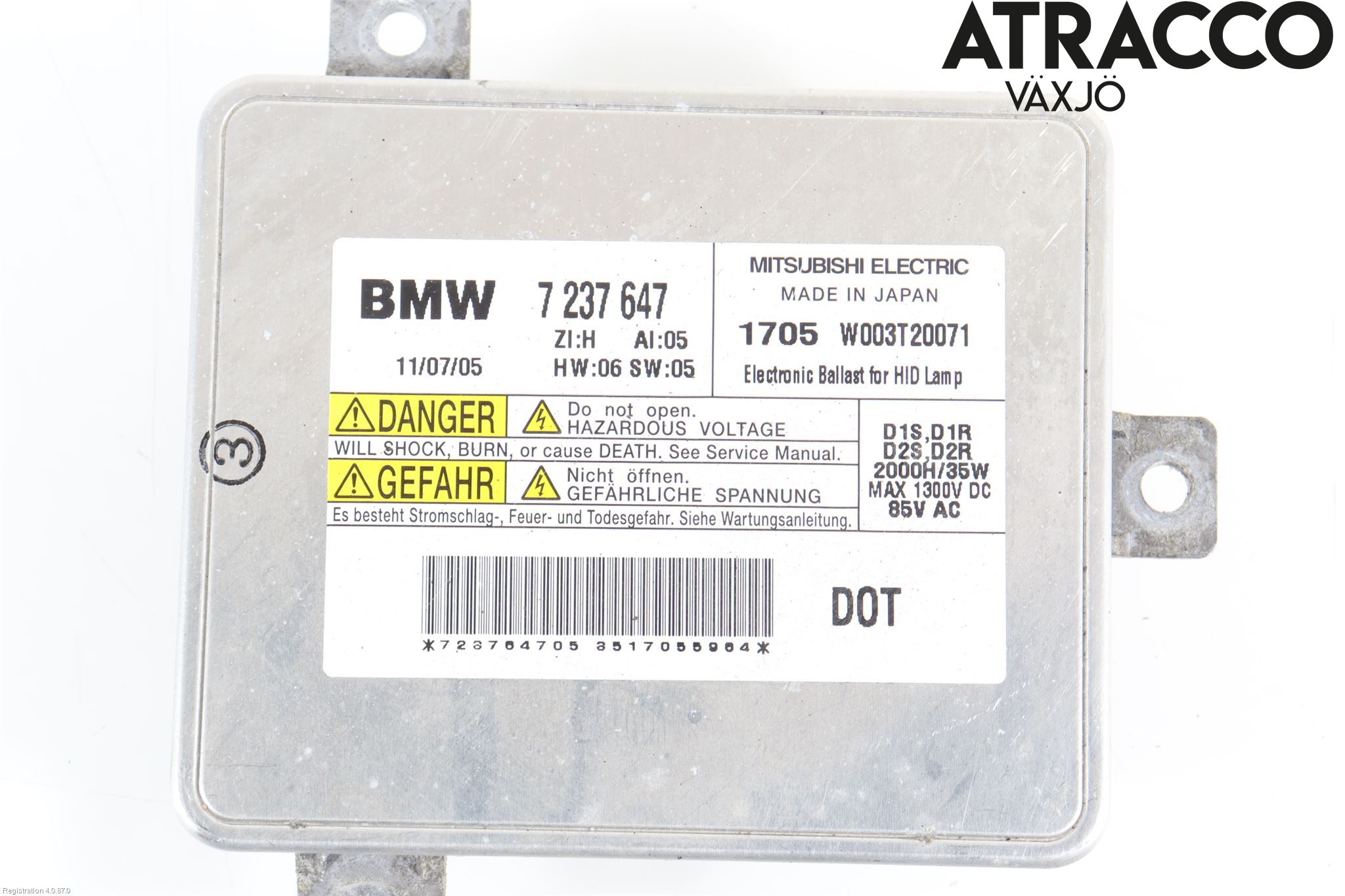 BMW 5 F10/F11/F18 09-17 Styreenhet Xenon