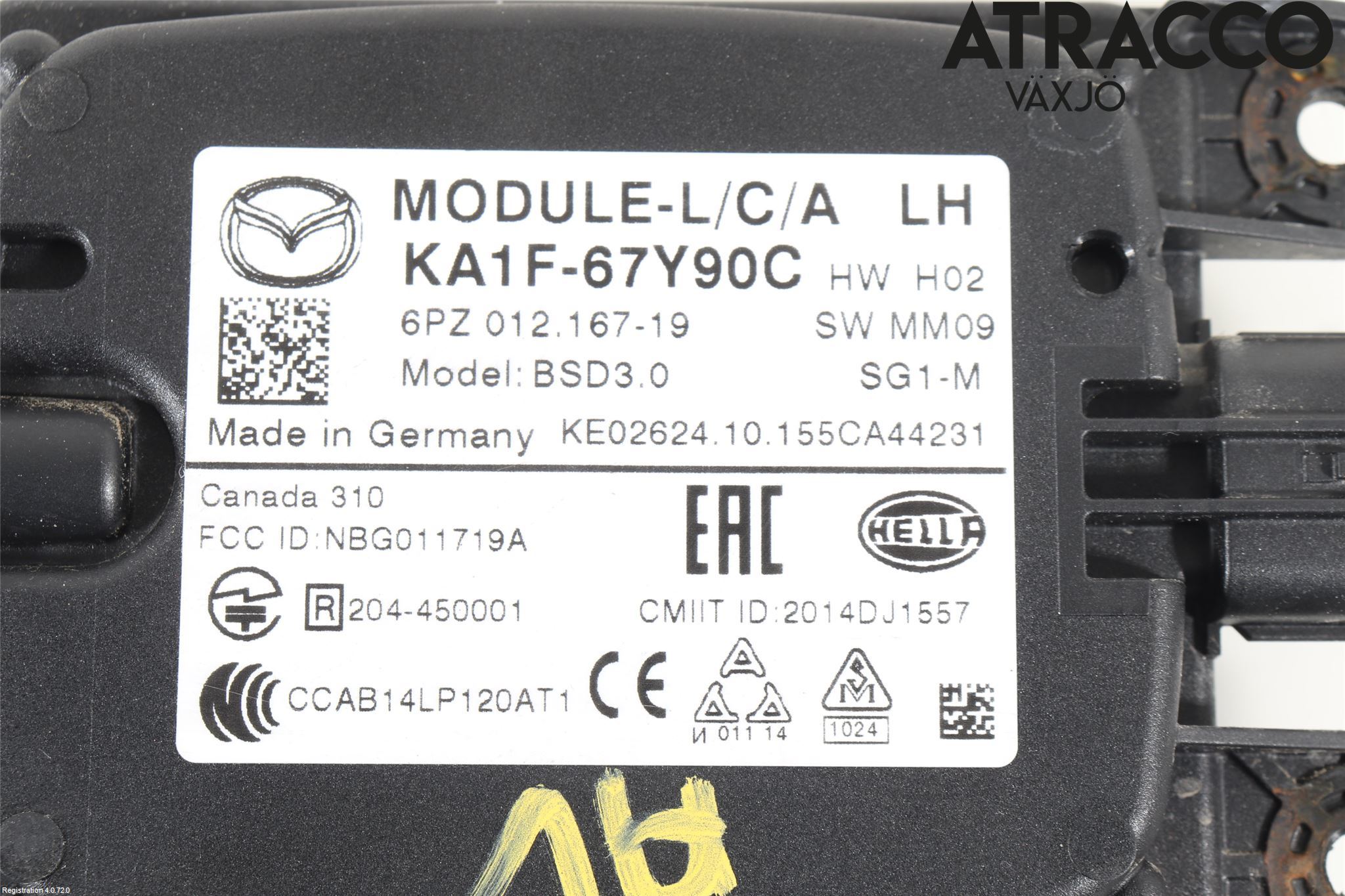 Mazda CX-5 12-17 Sensor Kollisjonsbeskyttelse