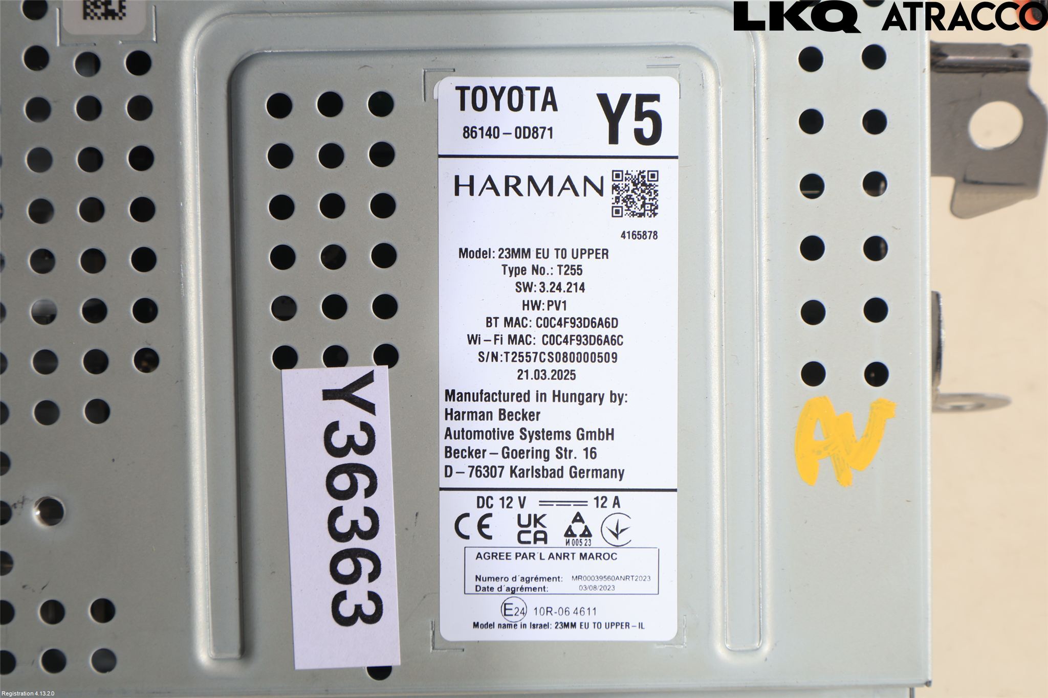 Toyota YARIS XP21 20- Stereo Radio Med Cd