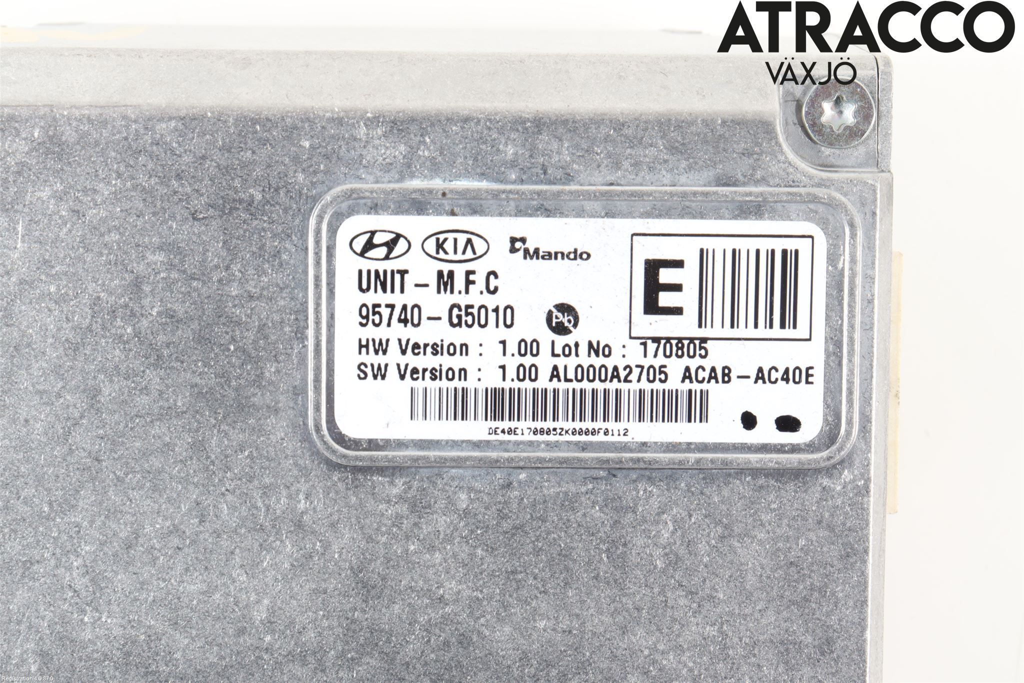 Kia NIRO (DE) 17-22 Sensor Kollisjonsbeskyttelse