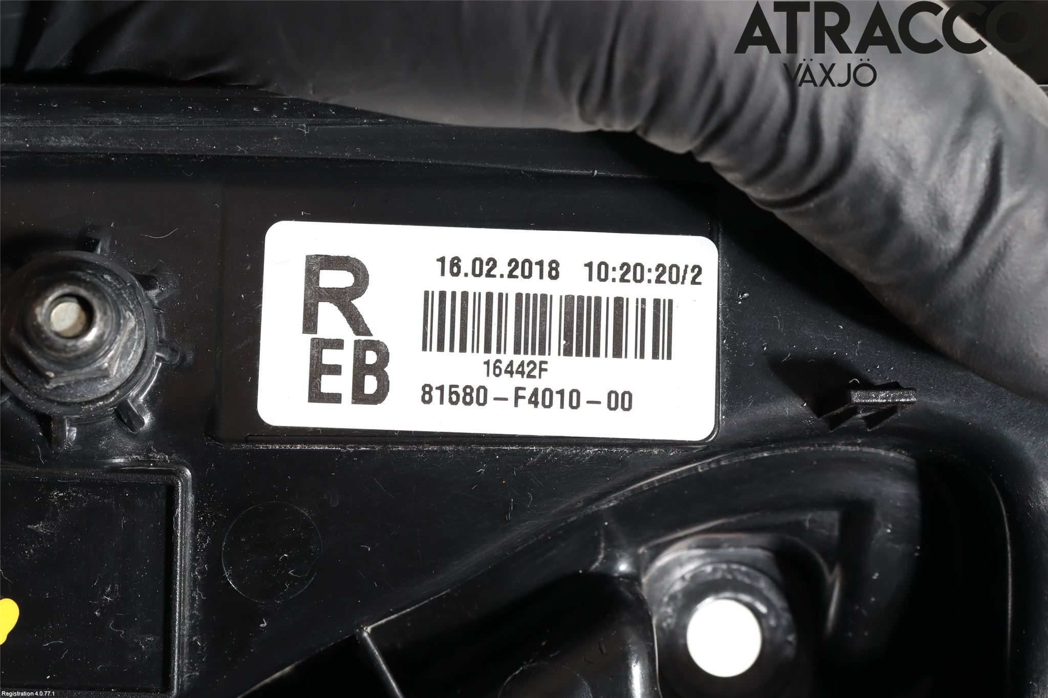 Toyota C-HR 16-23 Baklykt Høyre  På Luke(Indre)