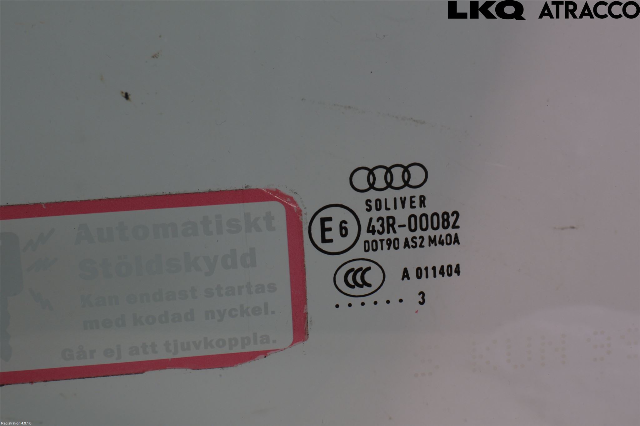 Audi A3/S3 05-13 Dørrute Foran Venstre 2 Dørs