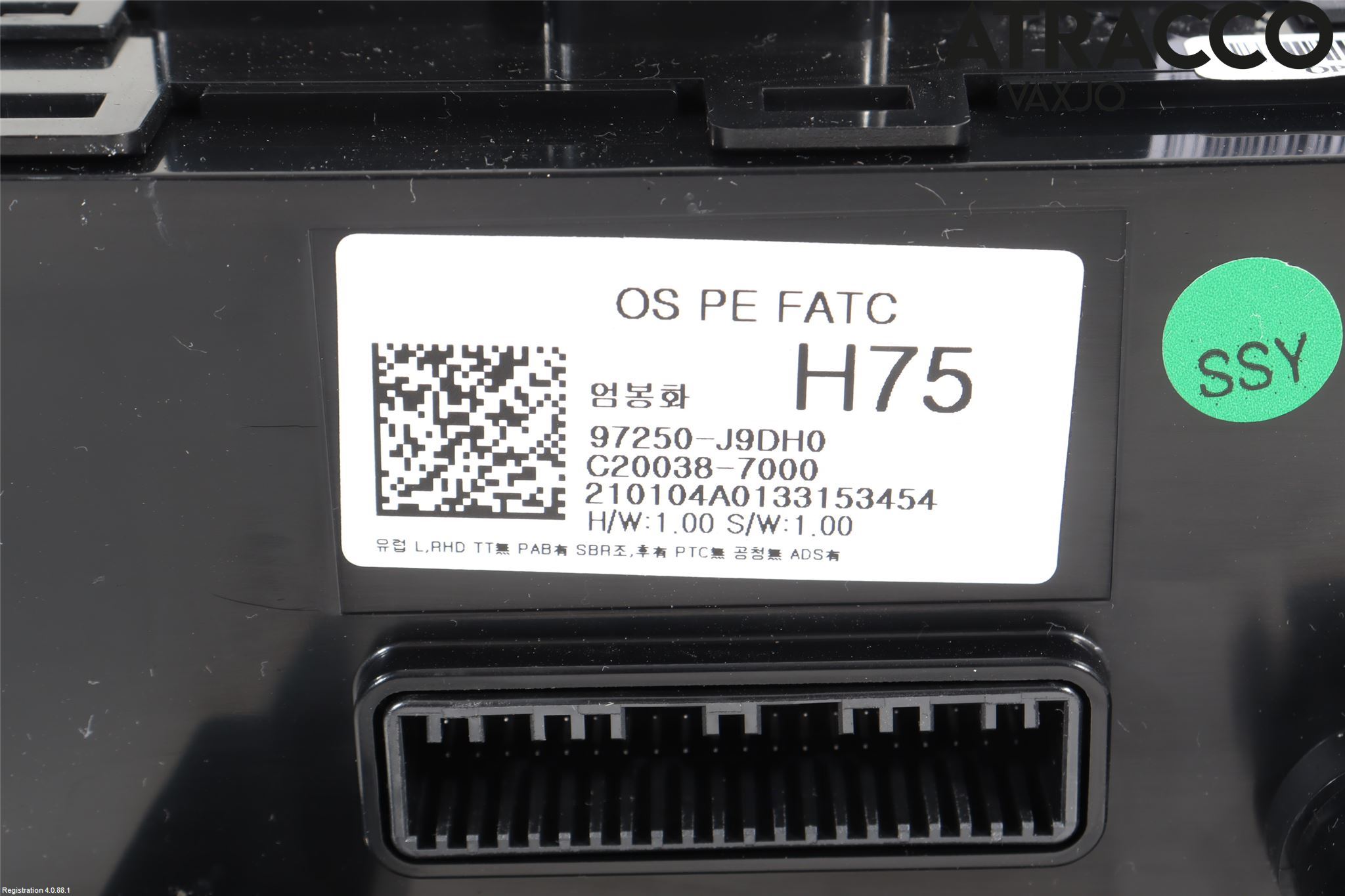 Hyundai KONA/ELECTRIC OS 18-23 Varme Ac Betjening-Display