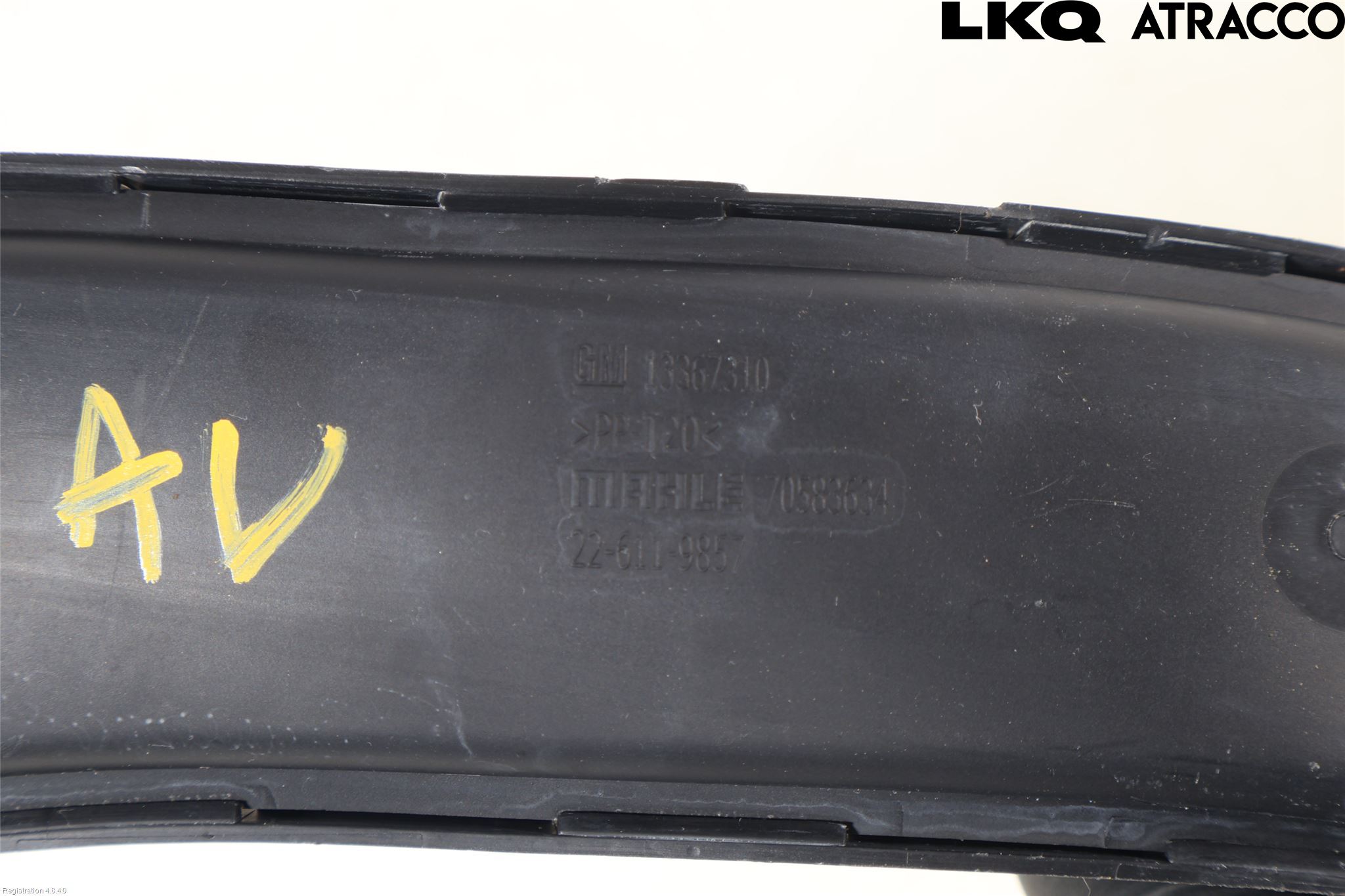 Opel ASTRA K 16-22 Forg-Belg-Rør Mot Luftr