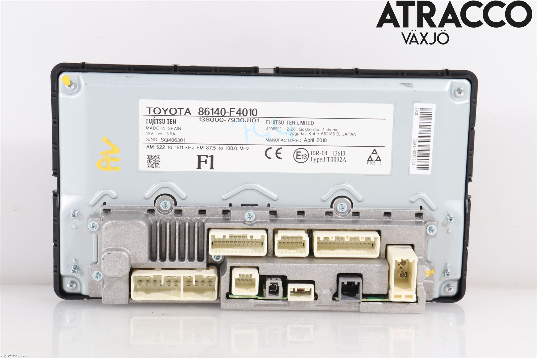 Toyota C-HR 16-23 Stereo Radio Med Cd