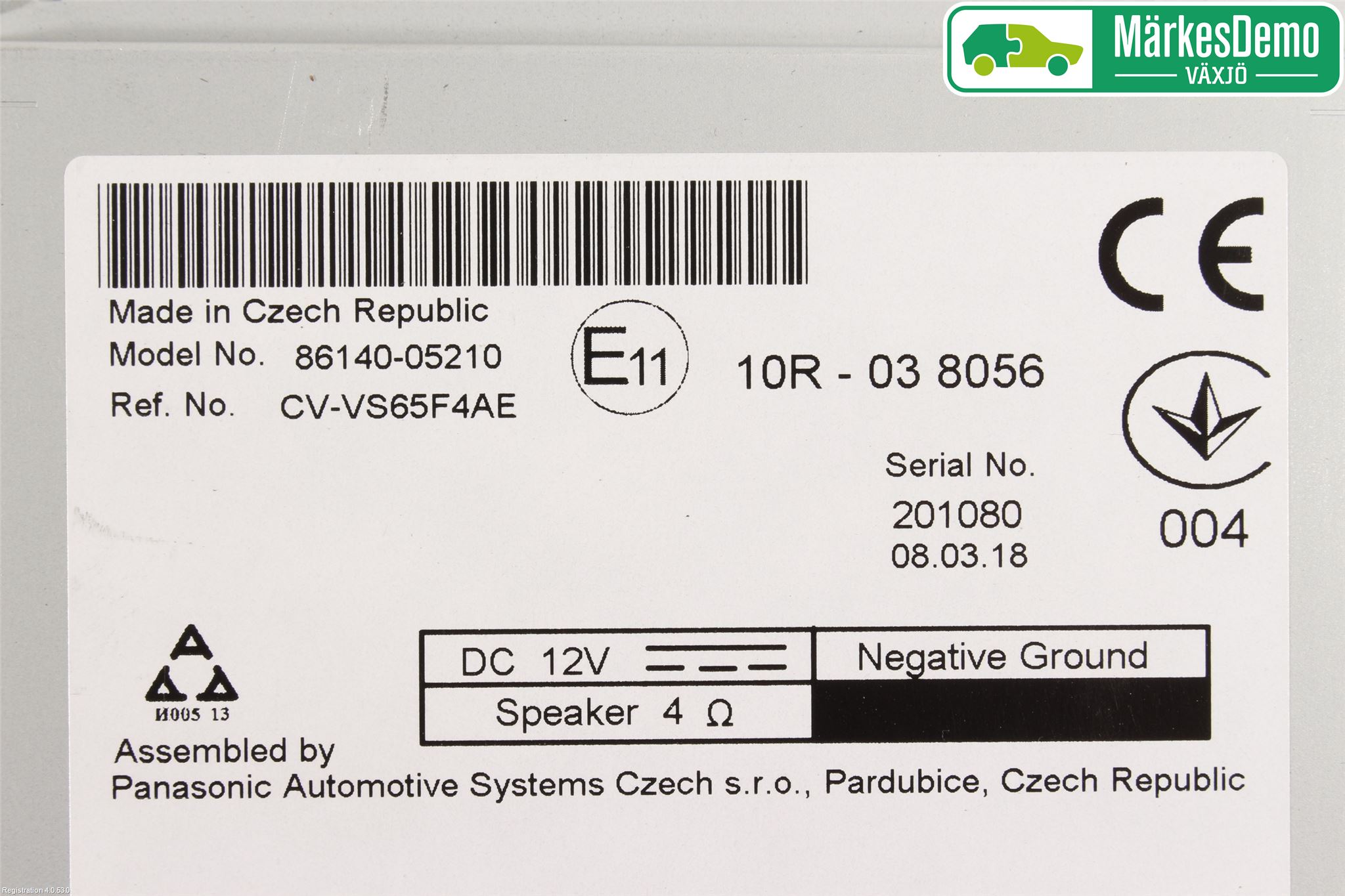 Toyota AVENSIS 16-18 Stereo Radio Med Cd