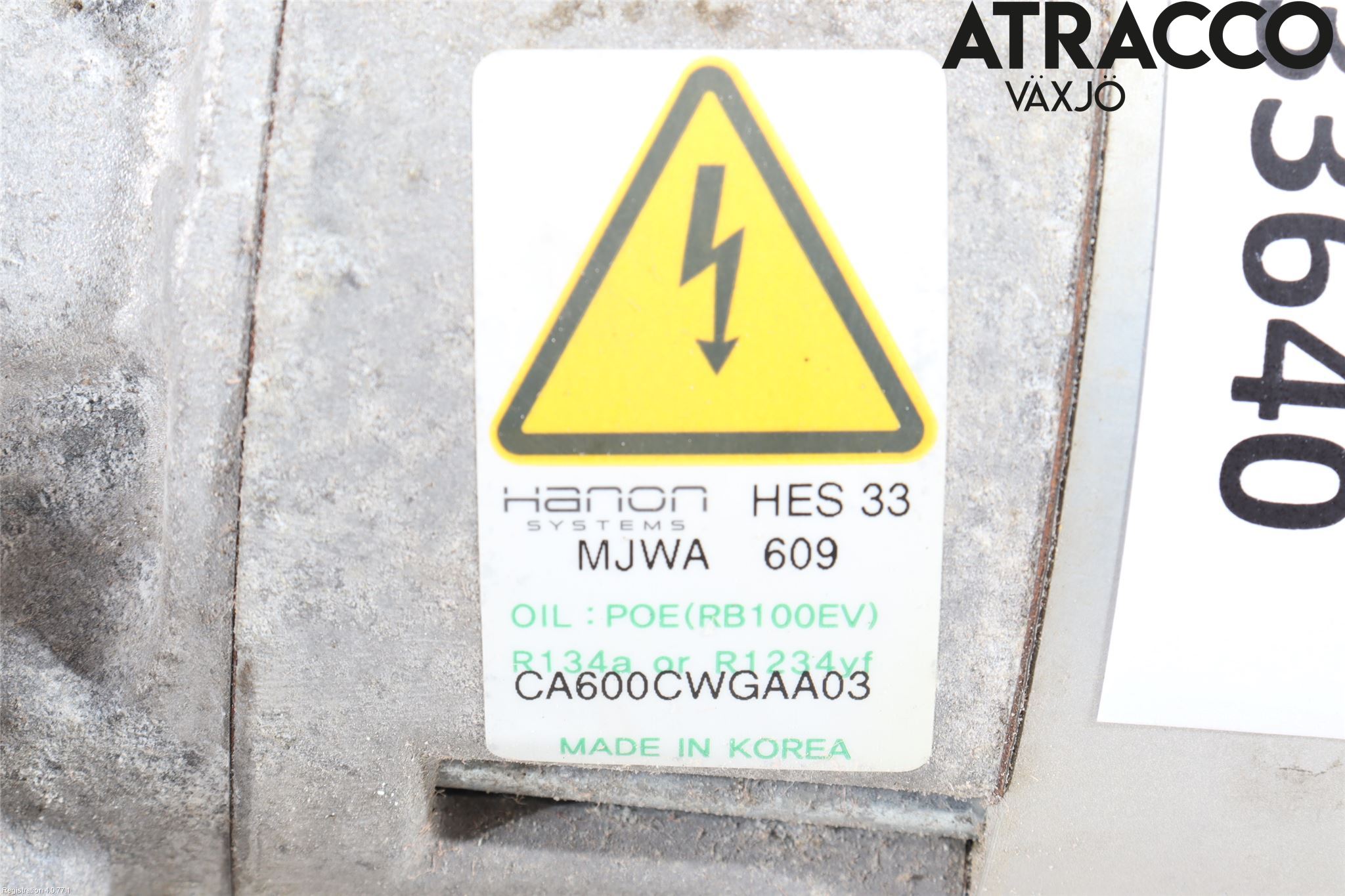 Hyundai IONIQ AE 17-22 Varme Ac Kompressor