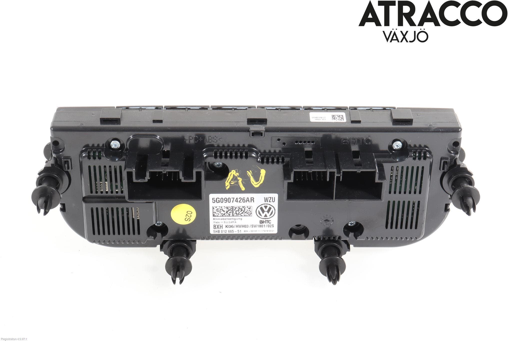 Volkswagen VW GOLF / E-GOLF VII 13-20 Varme Ac Betjening-Display