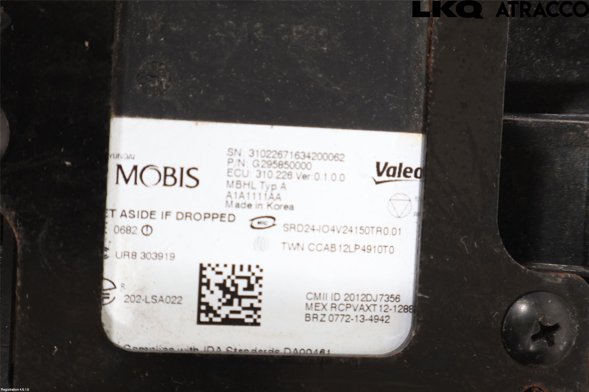 Hyundai IONIQ AE 17-22 Sensor Kollisjonsbeskyttelse