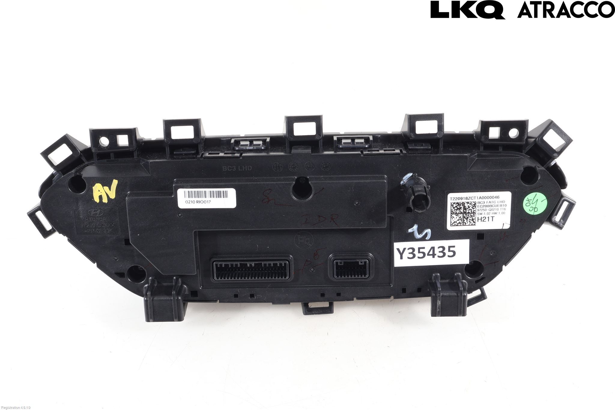 Hyundai i20 BC 21- Varme Ac Betjening-Display
